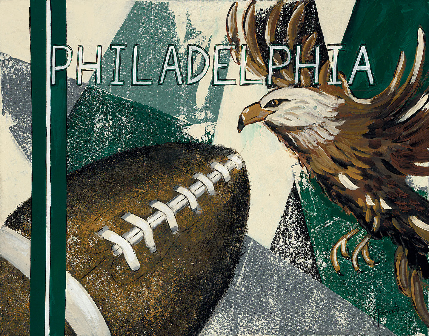 Philadelphia Eagles Gallery Quality PRINT on canvas