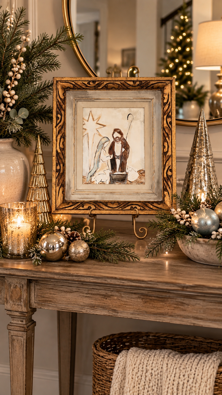 "Humble Beginnings": ORIGINAL painting in a Fancee Frame