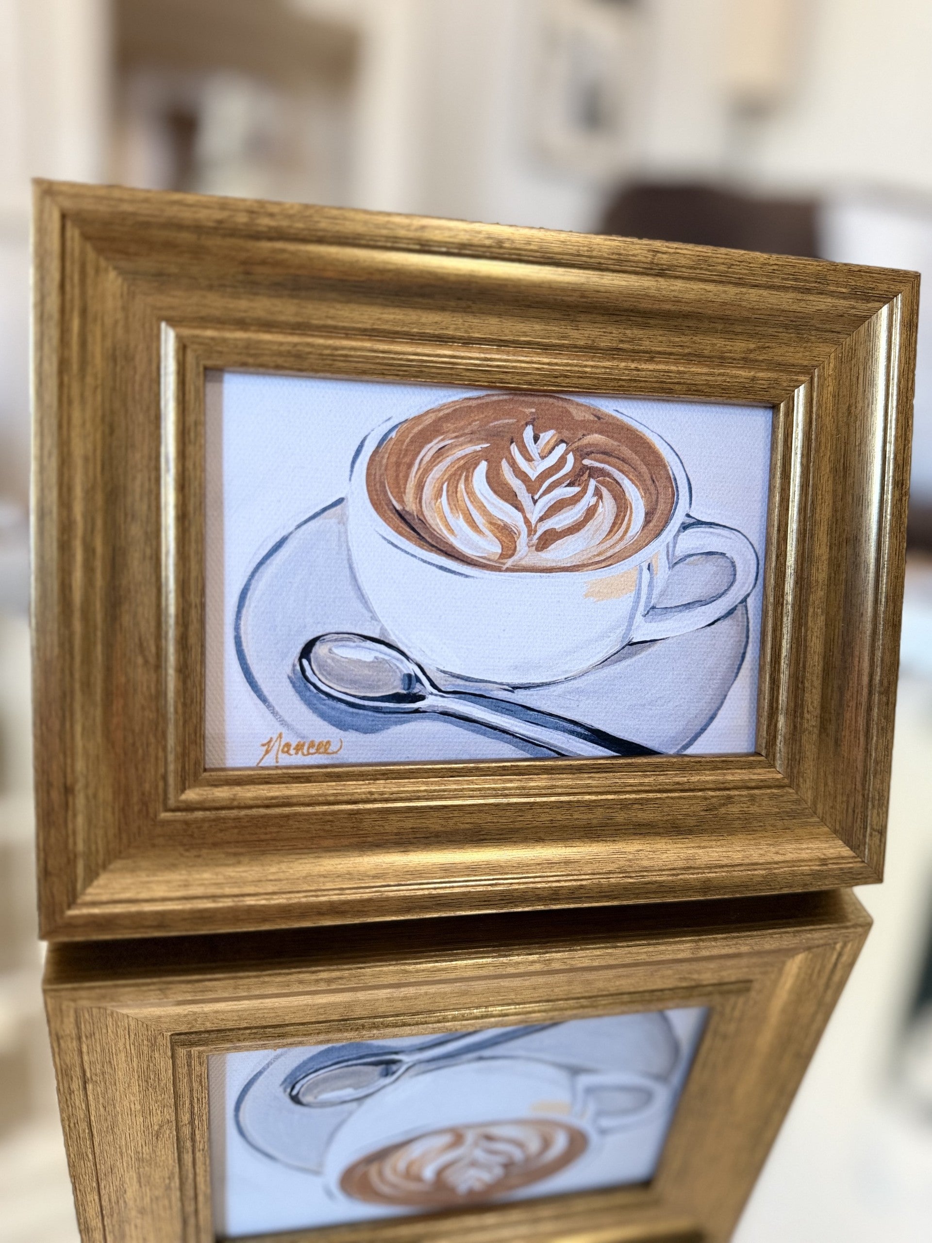 Mini-Me Framed Art: "Hug in a Mug"