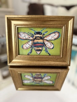 Mini-Me Framed Print: "Bee Chic"