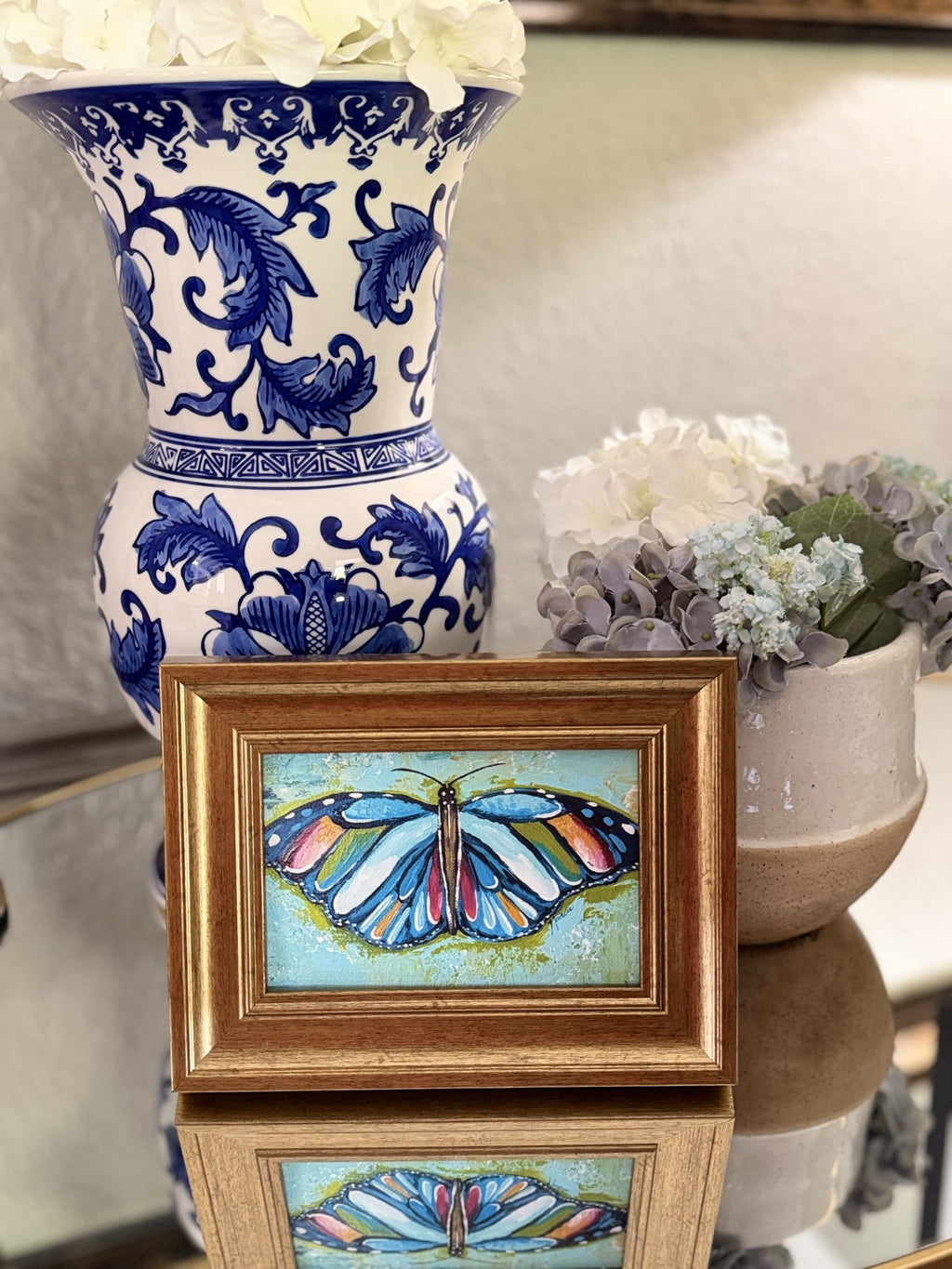 Mini-Me Framed Art: "Flutter By"