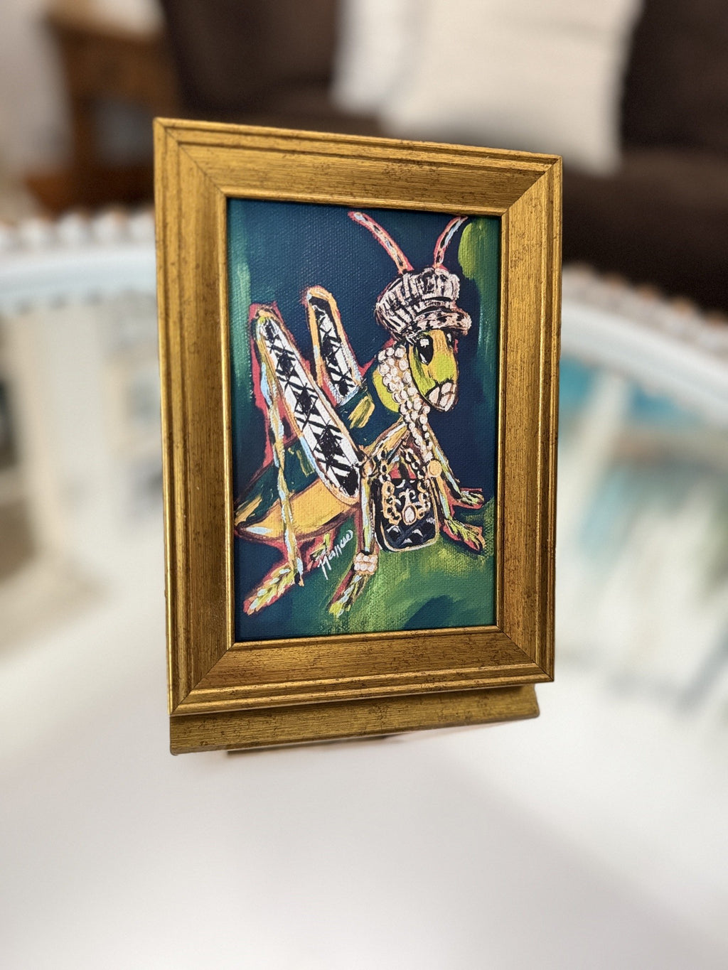 Mini-Me Framed Print: "Haute Hopper"