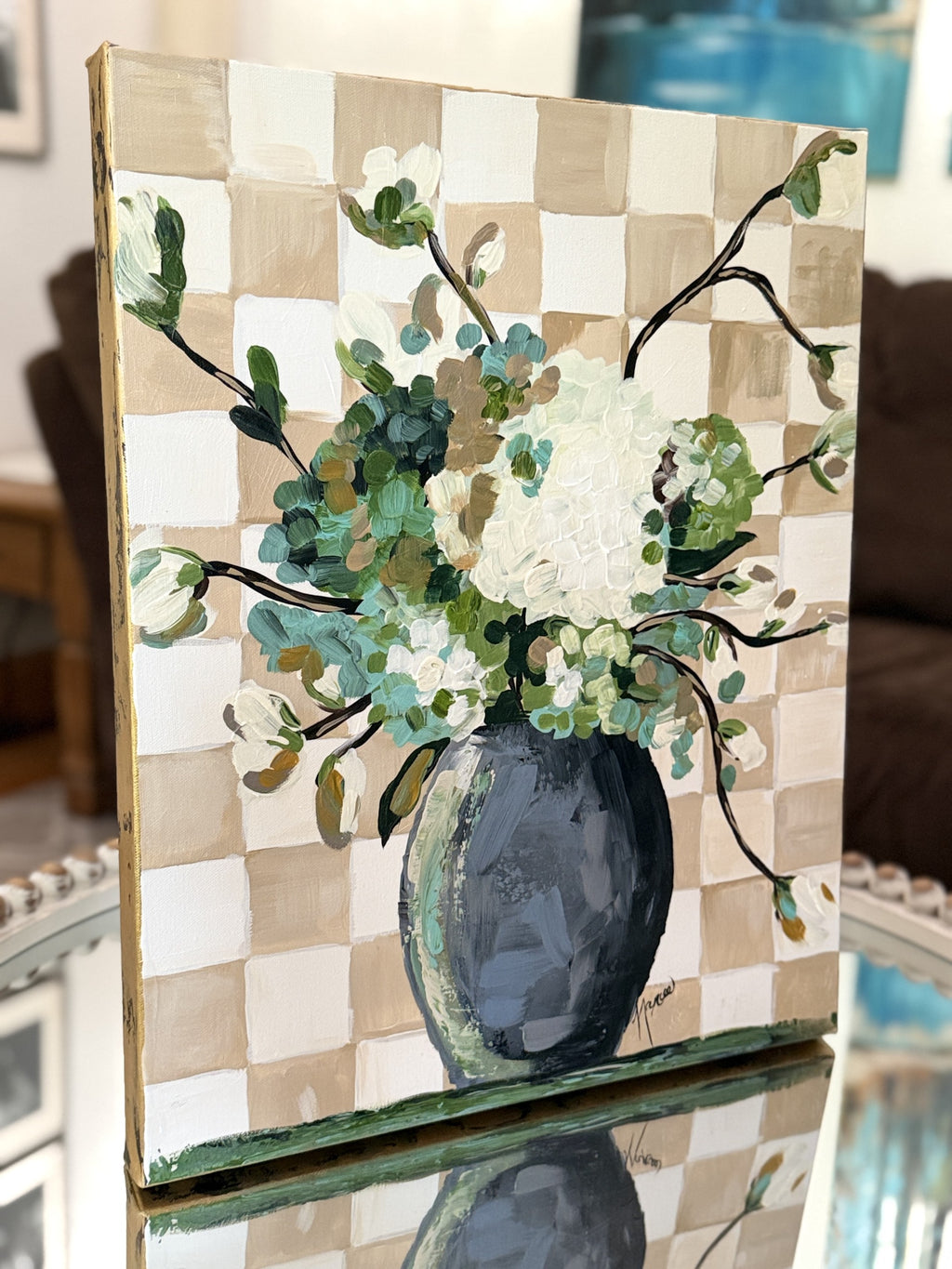 ORIGINAL "Patterns & Petals" Collection #8 of 12 pieces, Size: 16" x 20"