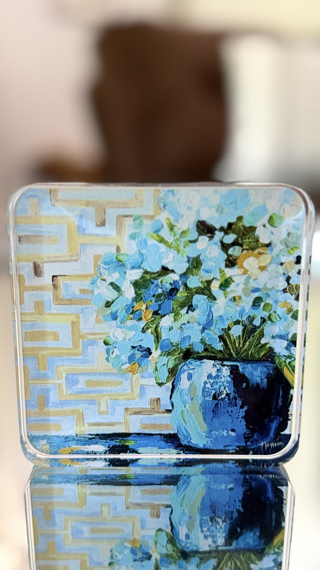 Acrylic Art: "Patterns & Petals #10"
