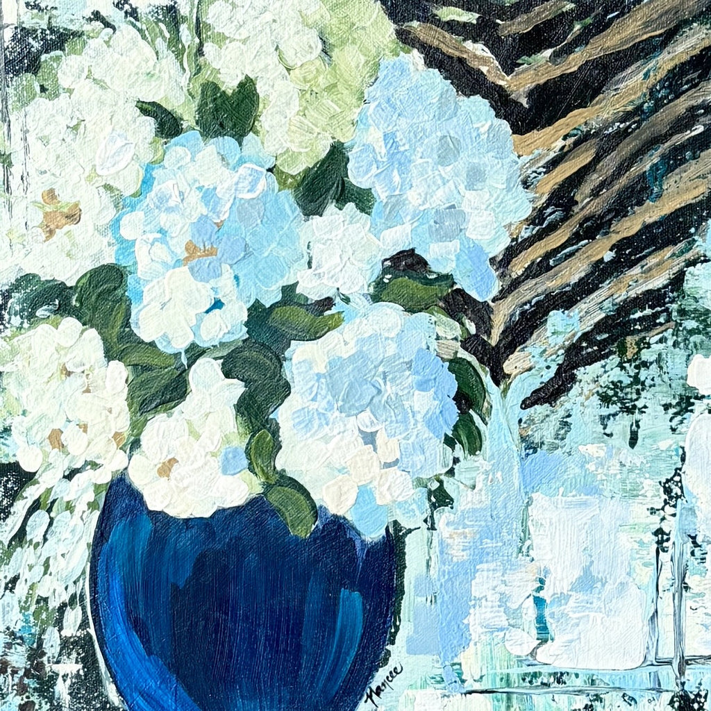 ORIGINAL - "Patterns & Petals" collection - #1 of 12 pieces Size: 12" x 12"