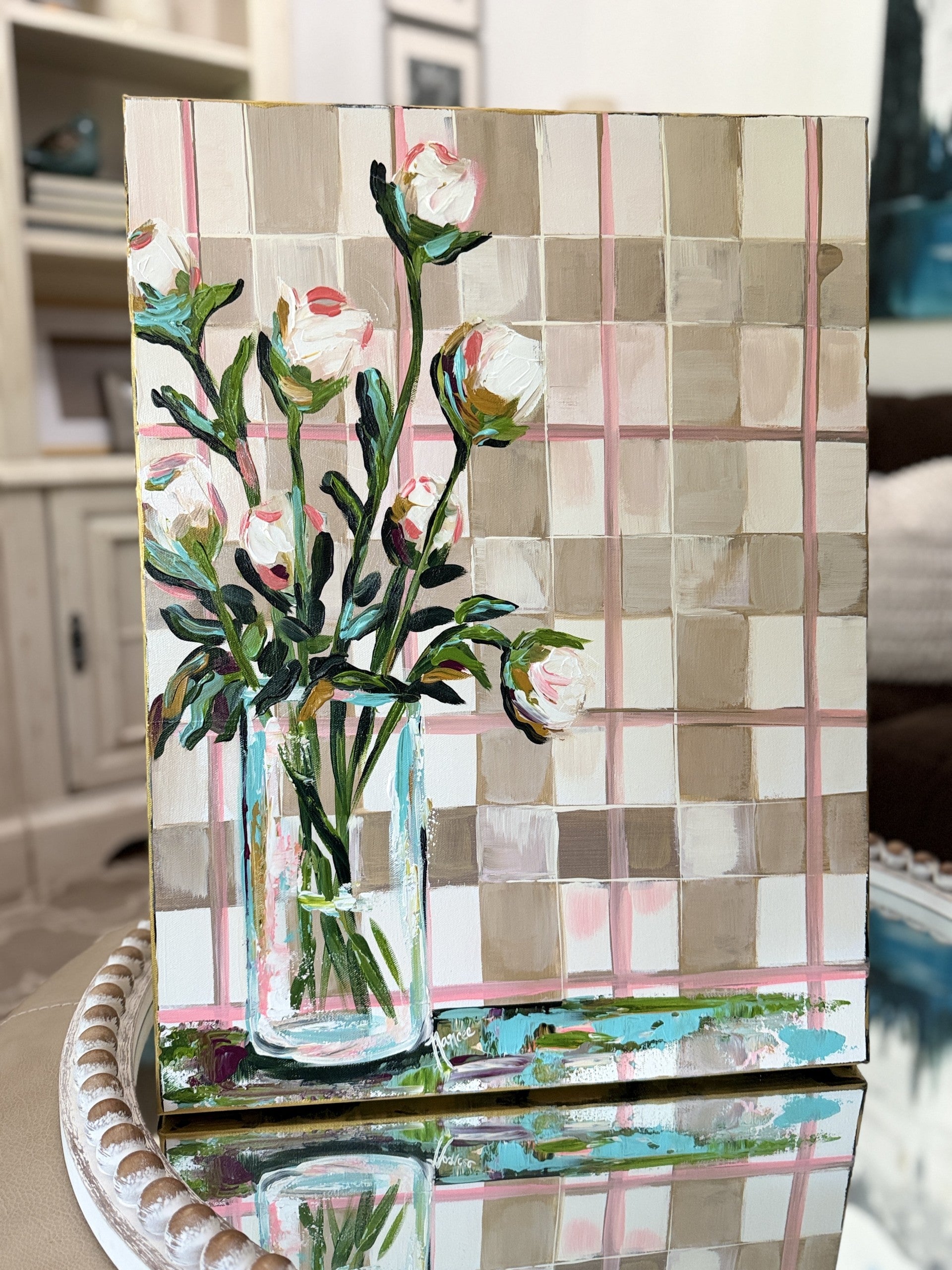 ORIGINAL "Patterns & Petals" Collection #12 of 12 pieces, Size: 18" x 24"