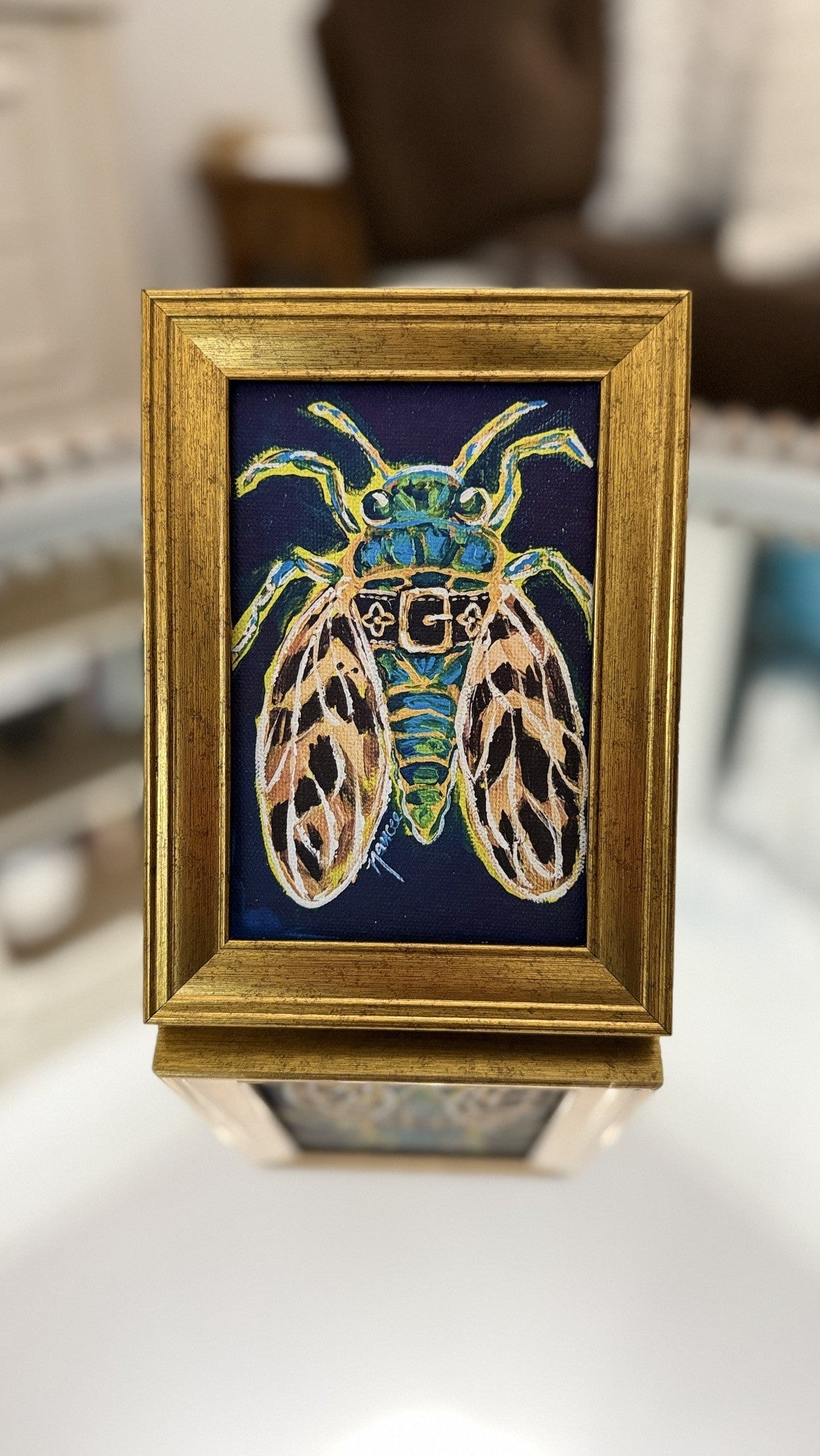 Mini-Me Framed Print: "Cicada Style"