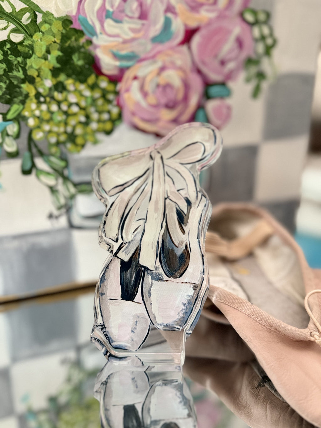 Acrylic Art: "En Pointe" Ballet Slippers