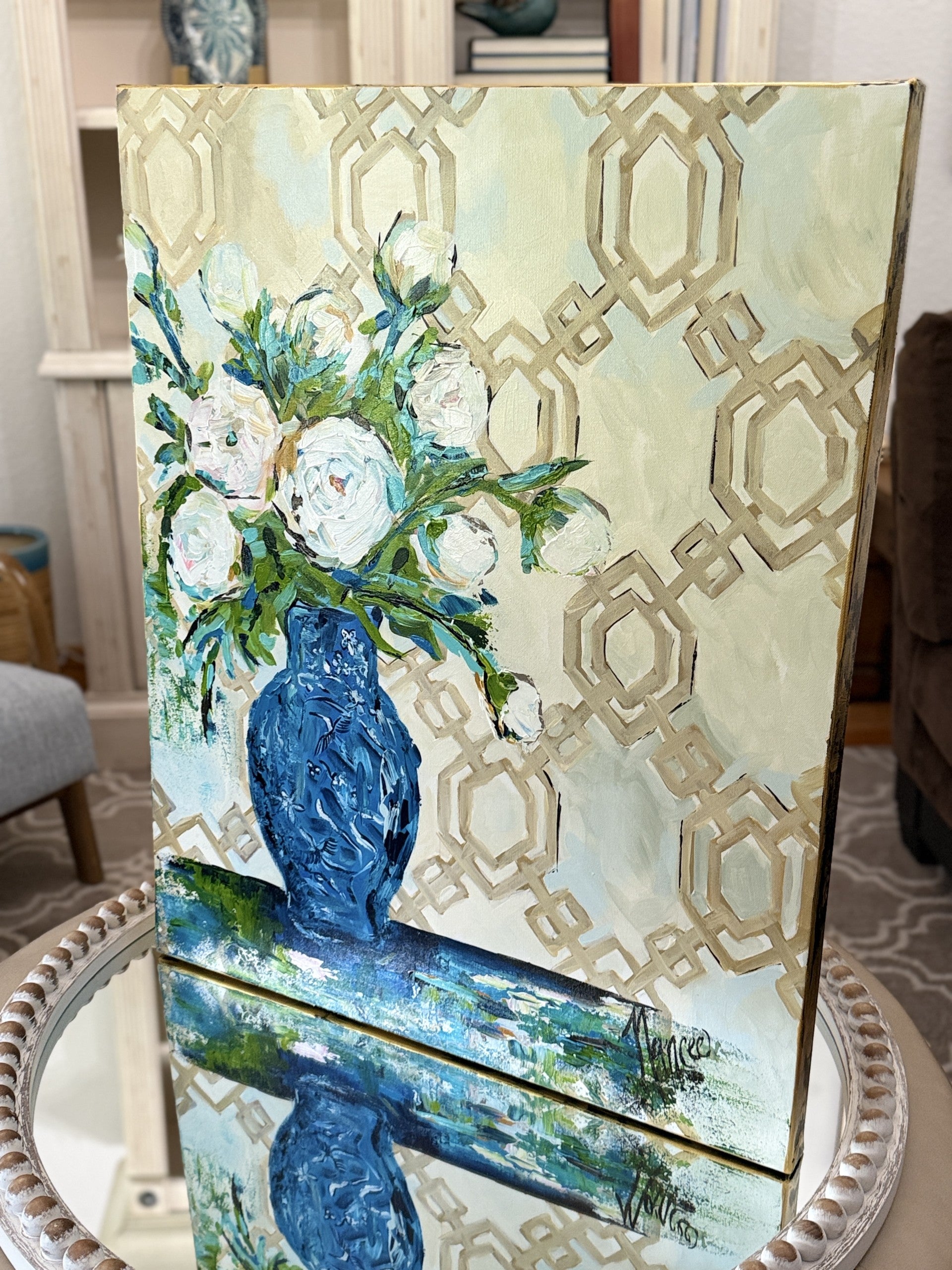 ORIGINAL "Patterns & Petals" Collection #7 of 12 pieces, Size: 24" x 30"