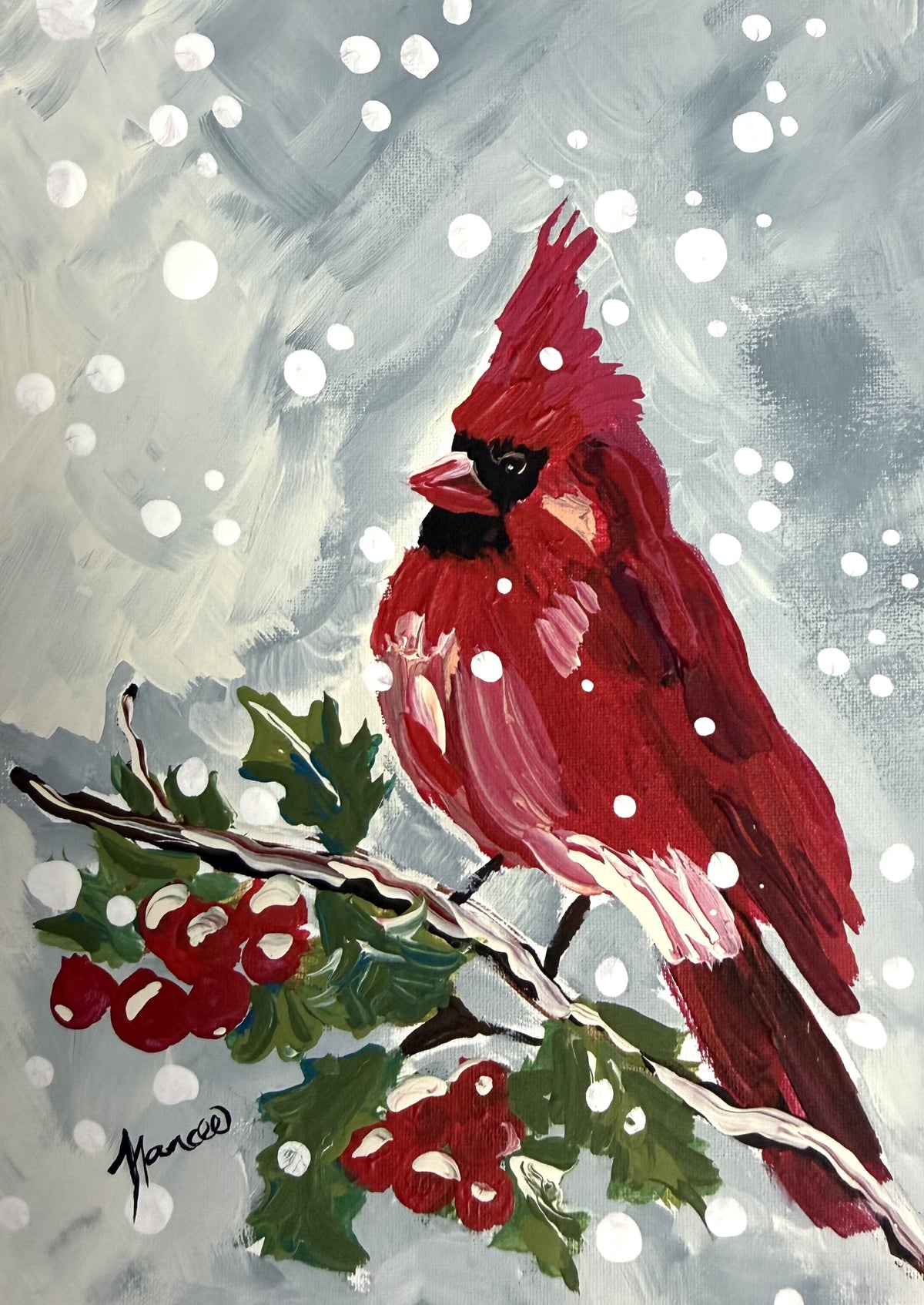 "Winter Cardinal": Just the PRINT