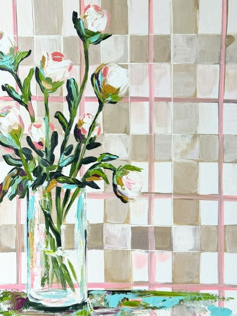 ORIGINAL "Patterns & Petals" Collection #12 of 12 pieces, Size: 18" x 24"