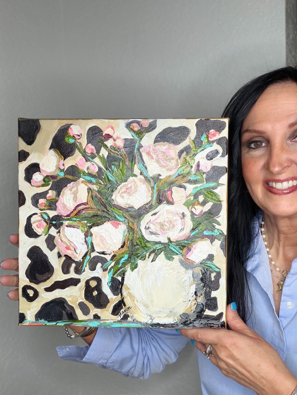 ORIGINAL "Patterns & Petals" Collection #11 of 12 pieces, Size: 12" x 12"