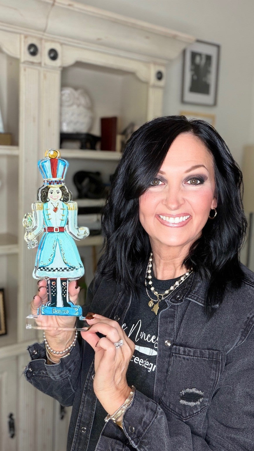 Acrylic Art: "Donna" Lady Nutcracker