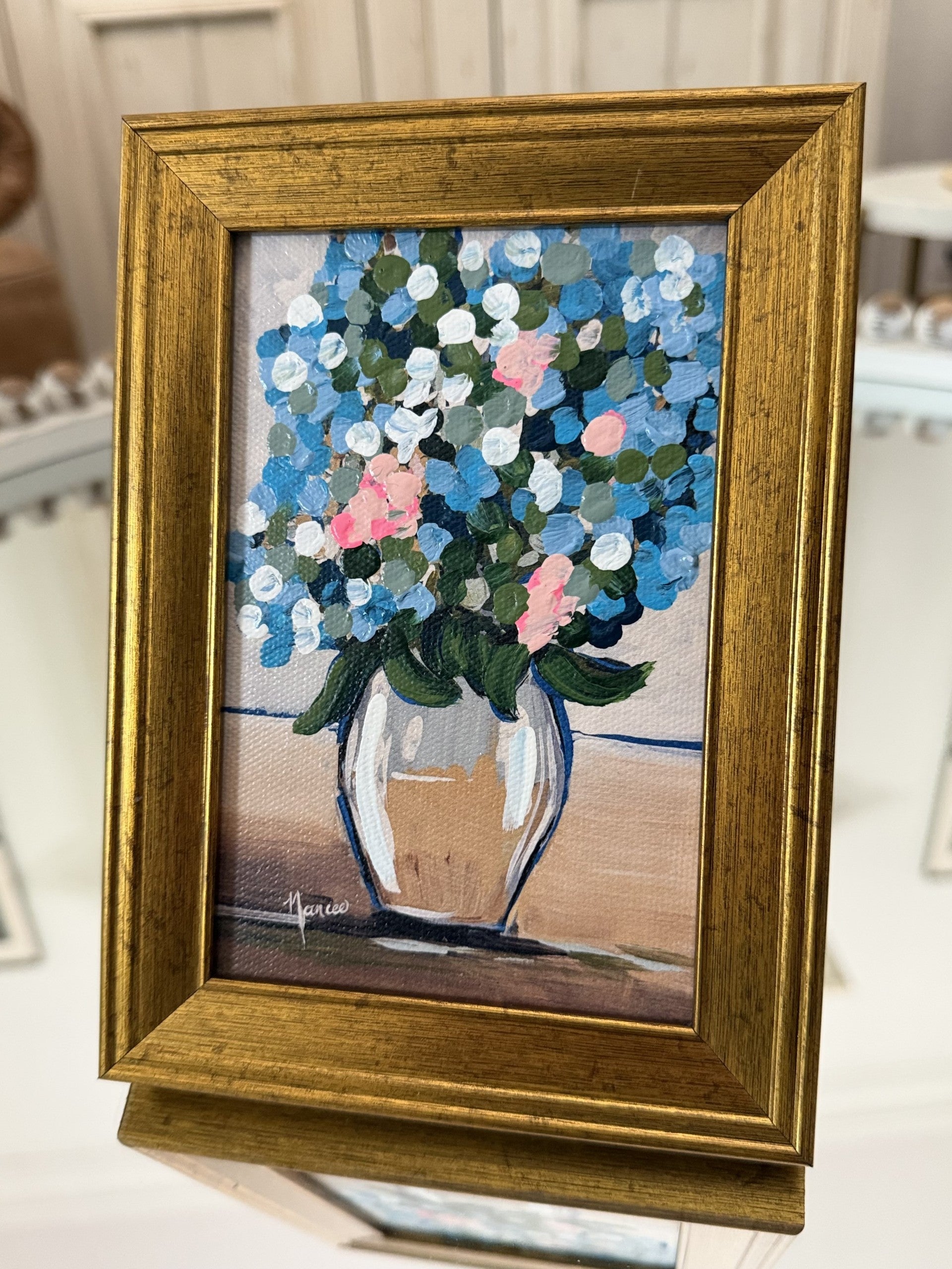 Mini-Me Framed Art: "Petals of HAPPY"