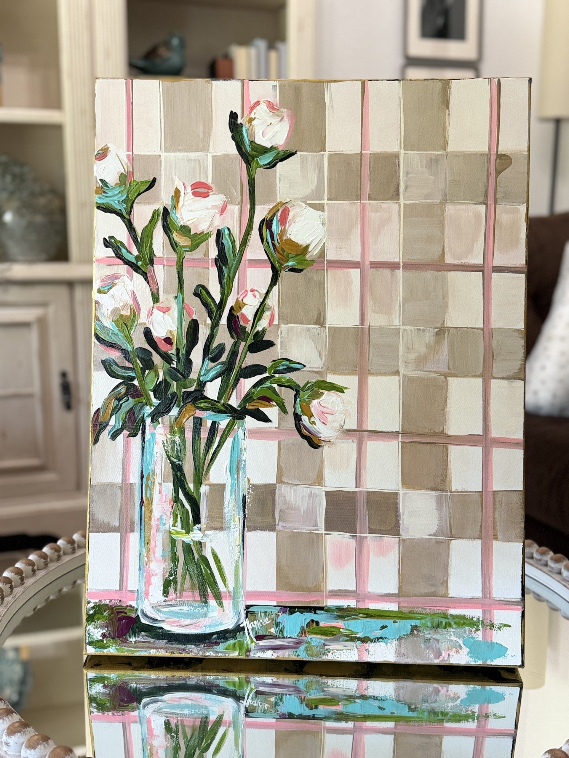 ORIGINAL "Patterns & Petals" Collection #12 of 12 pieces, Size: 18" x 24"
