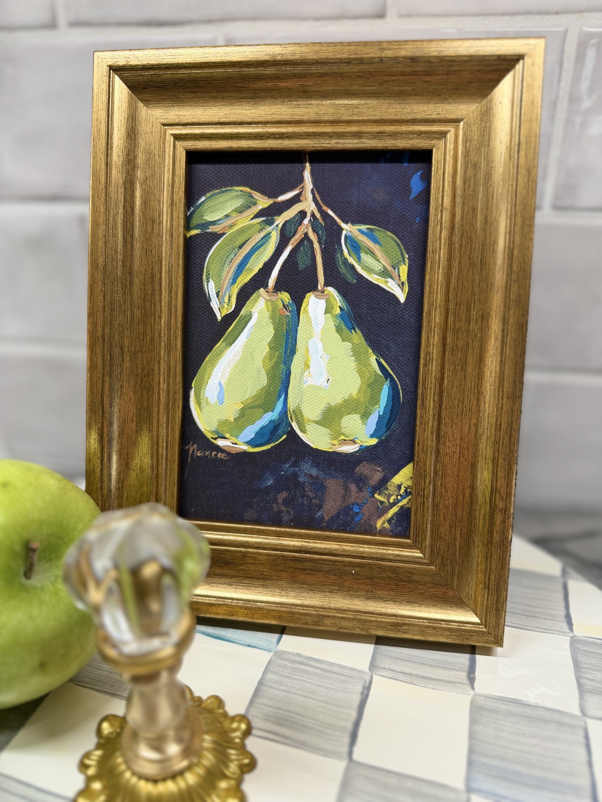 Mini-Me Framed Art: "Perfect PEAR"