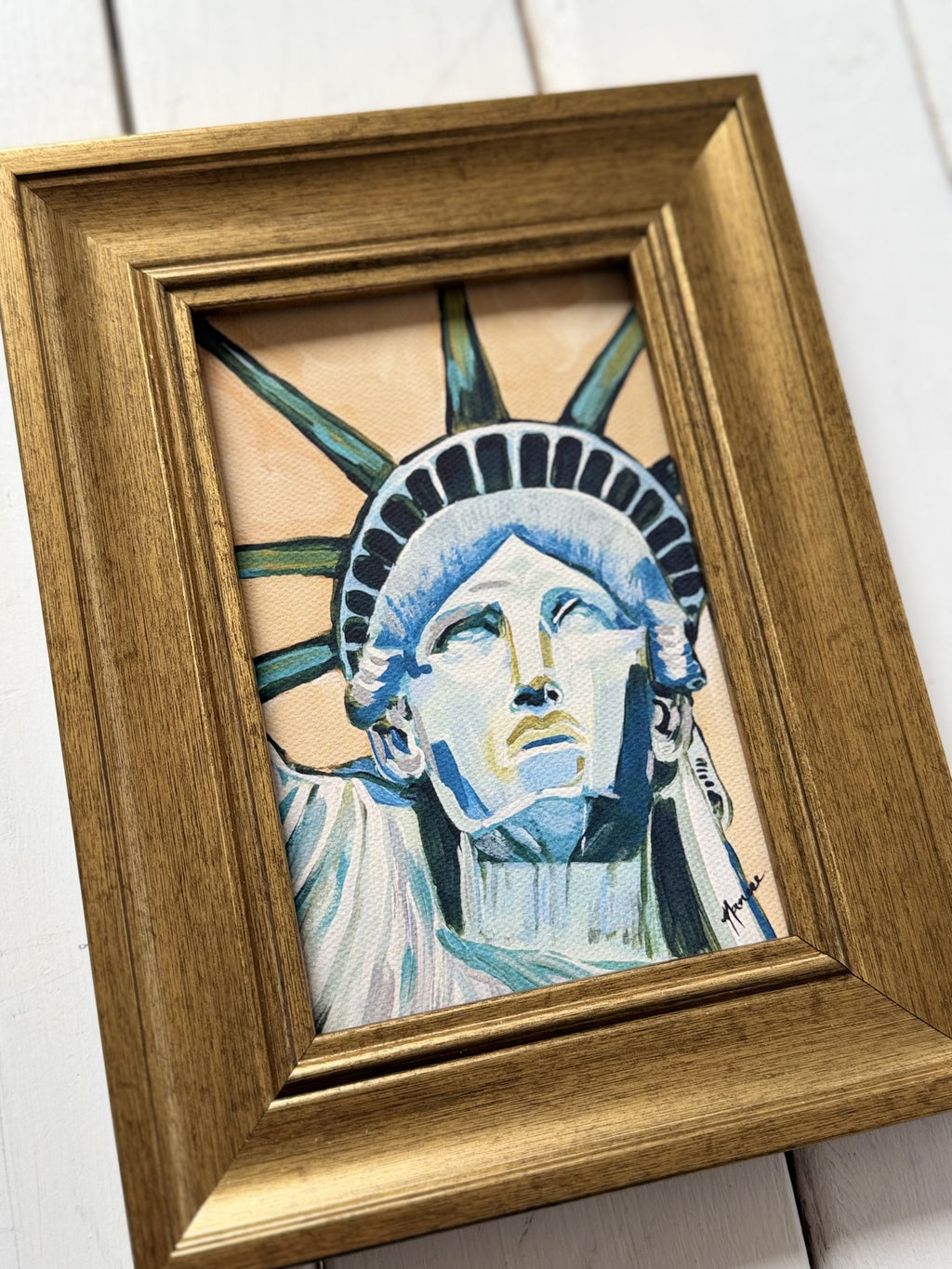Mini-Me Framed Art: "Crowned in Liberty"