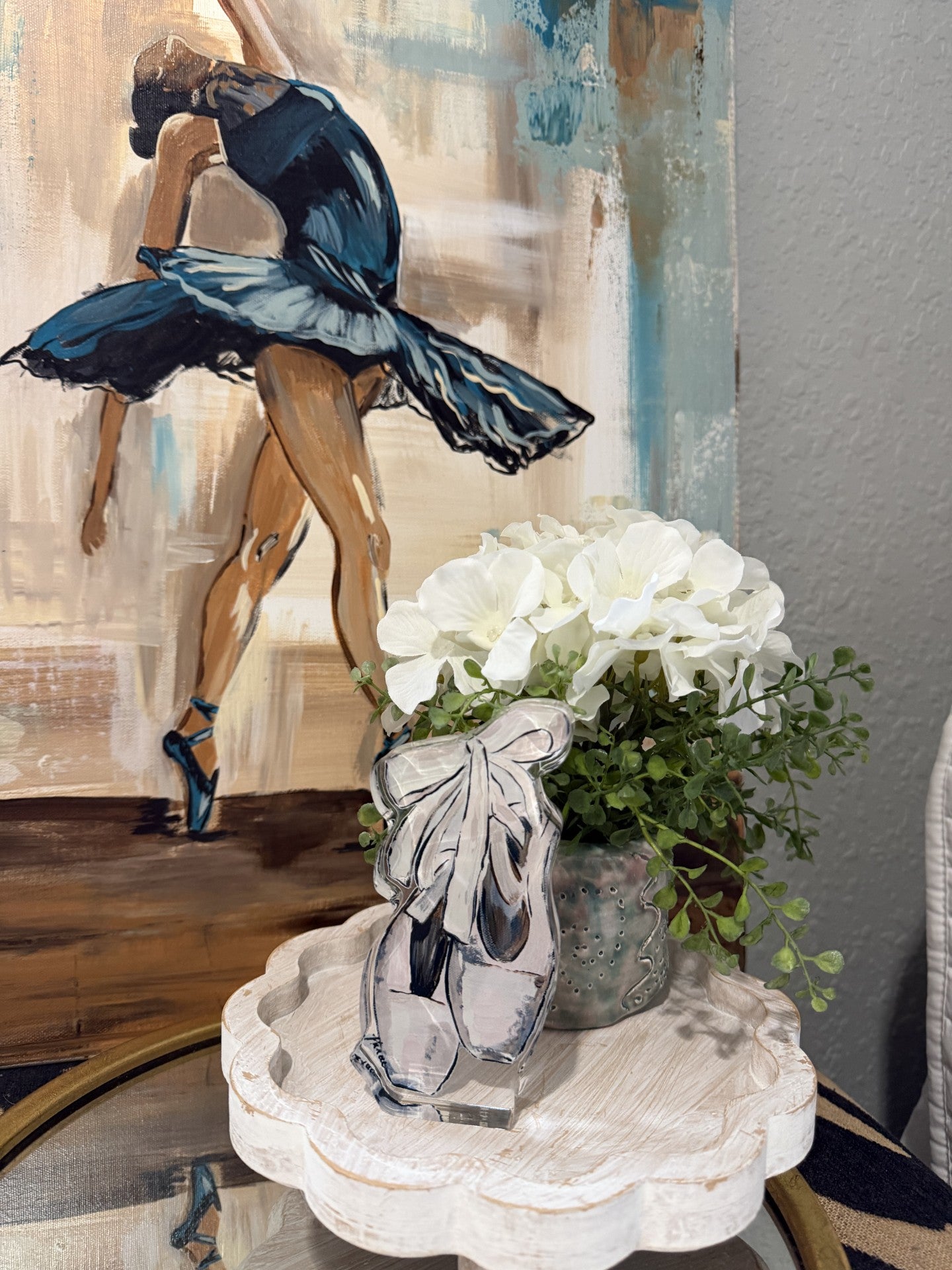 Acrylic Art: "En Pointe" Ballet Slippers