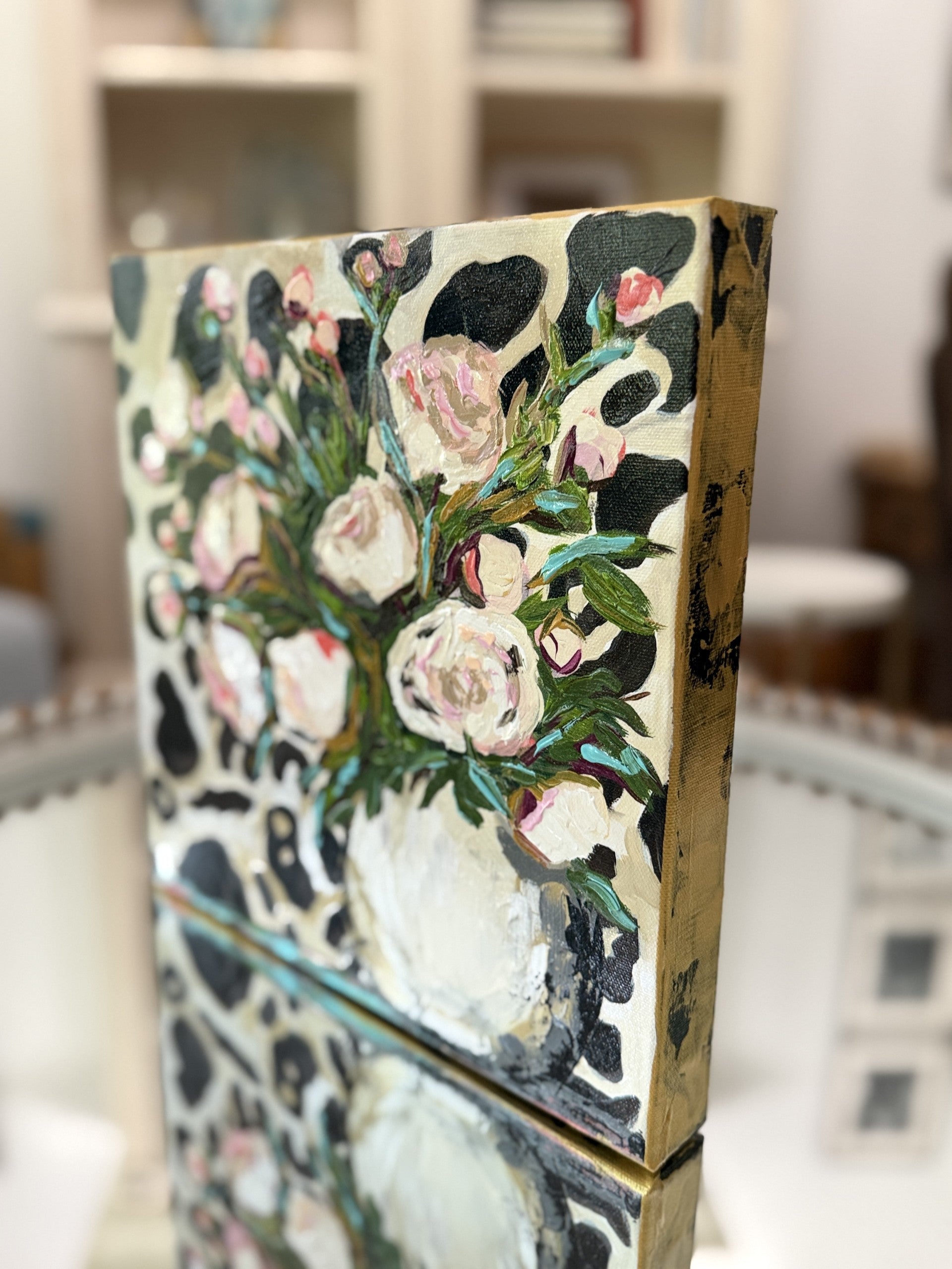 ORIGINAL "Patterns & Petals" Collection #11 of 12 pieces, Size: 12" x 12"