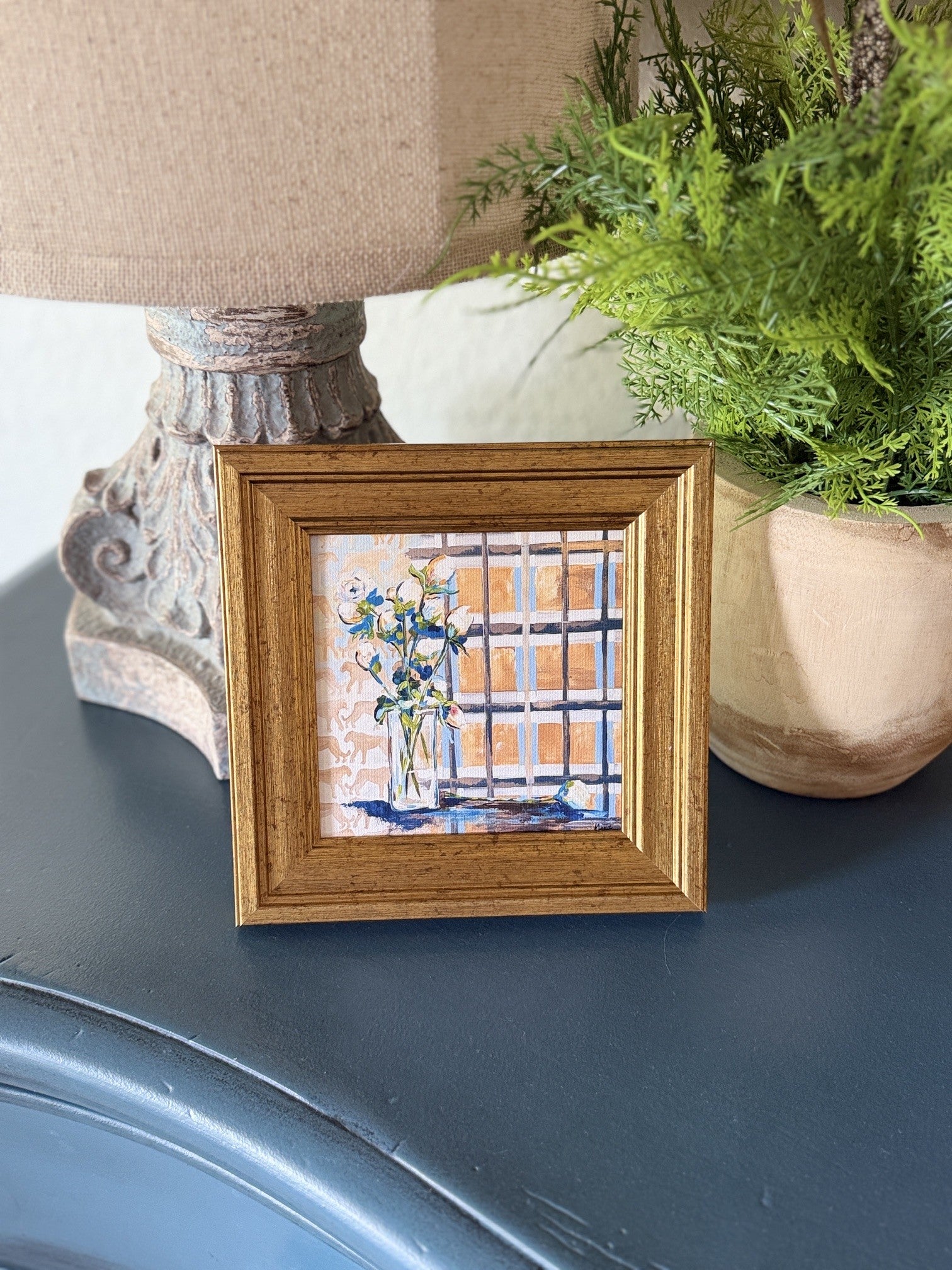 Mini-Me Framed Art: "Patterns & Petals #6"