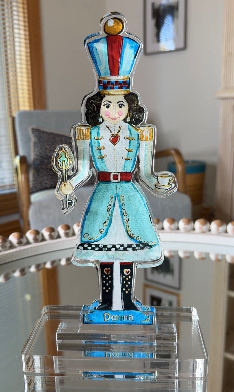 Acrylic Art: "Donna" Lady Nutcracker