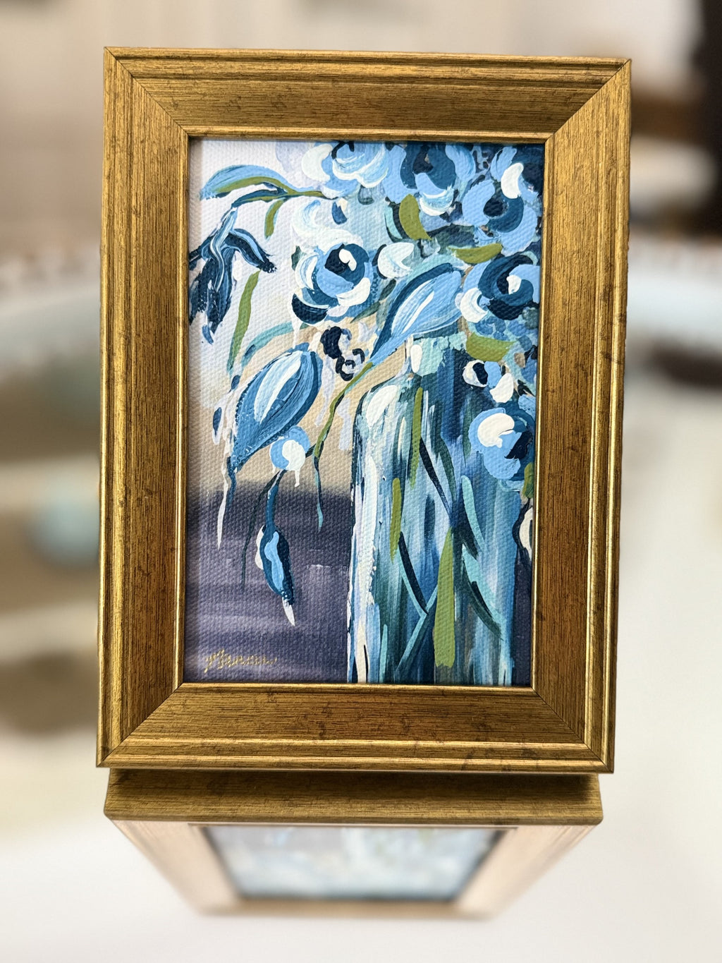 Mini-Me Framed Art: "Beauty in Blues"