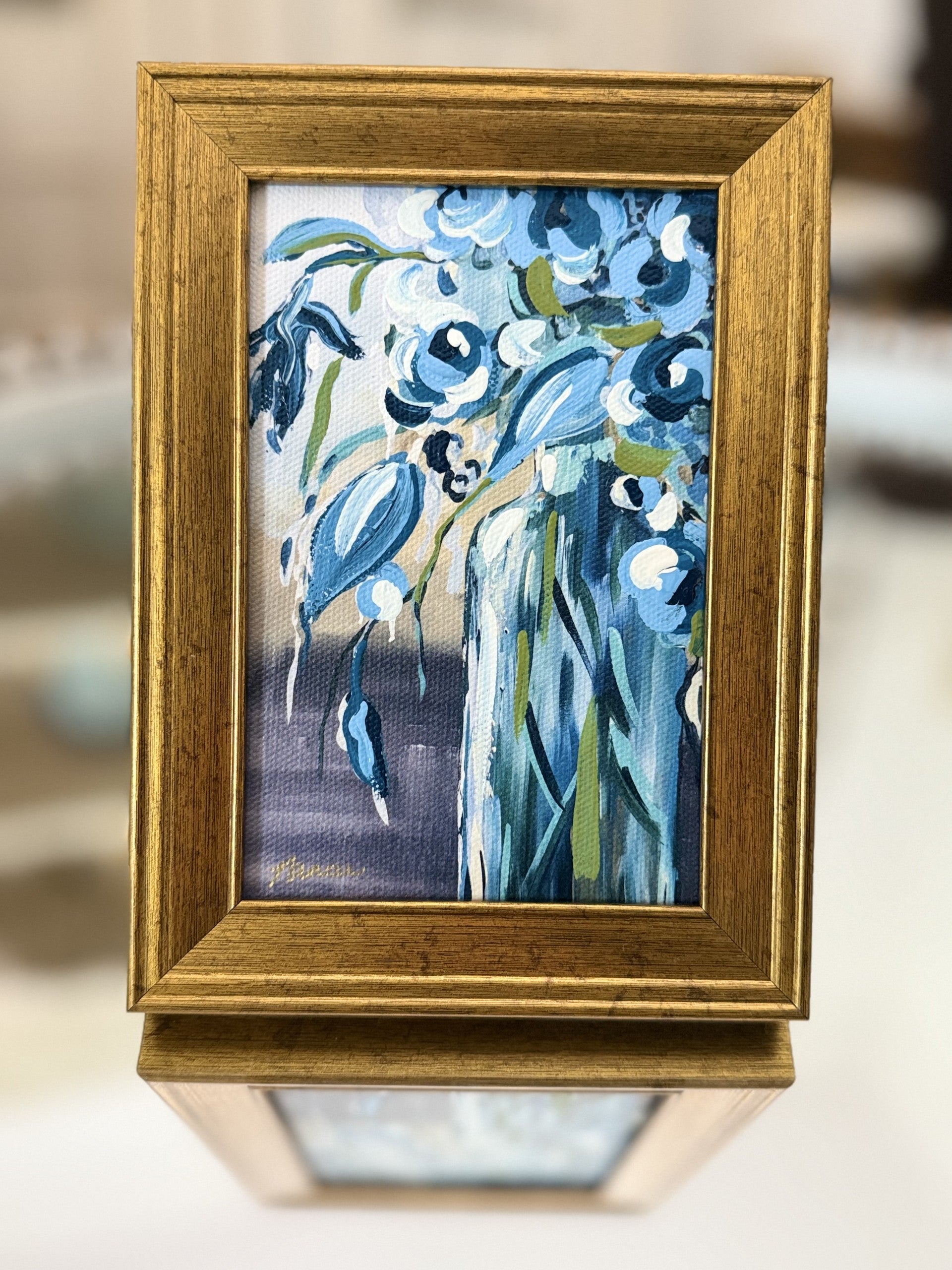 Mini-Me Framed Art: "Beauty in Blues"