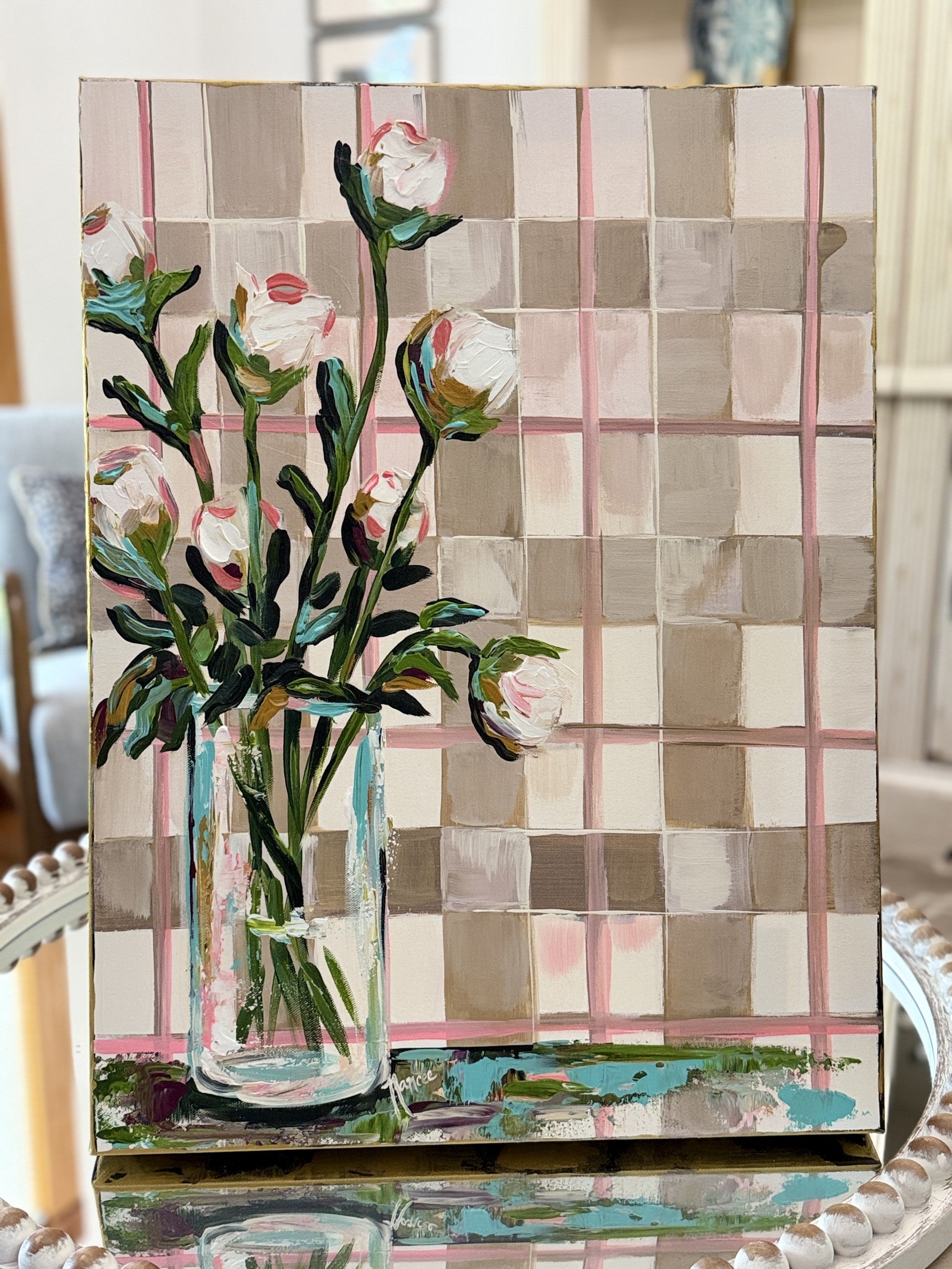 ORIGINAL "Patterns & Petals" Collection #12 of 12 pieces, Size: 18" x 24"