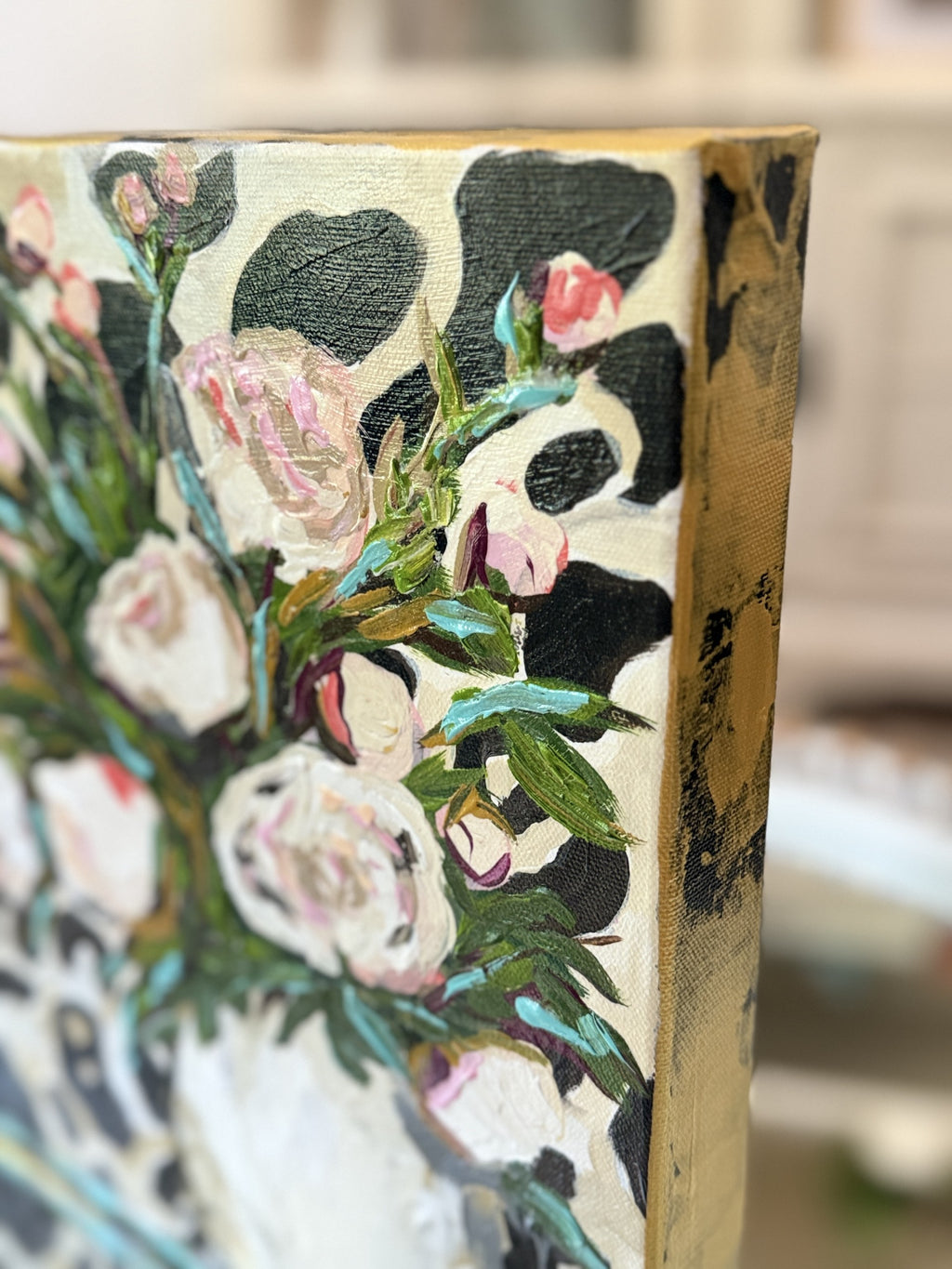 ORIGINAL "Patterns & Petals" Collection #11 of 12 pieces, Size: 12" x 12"