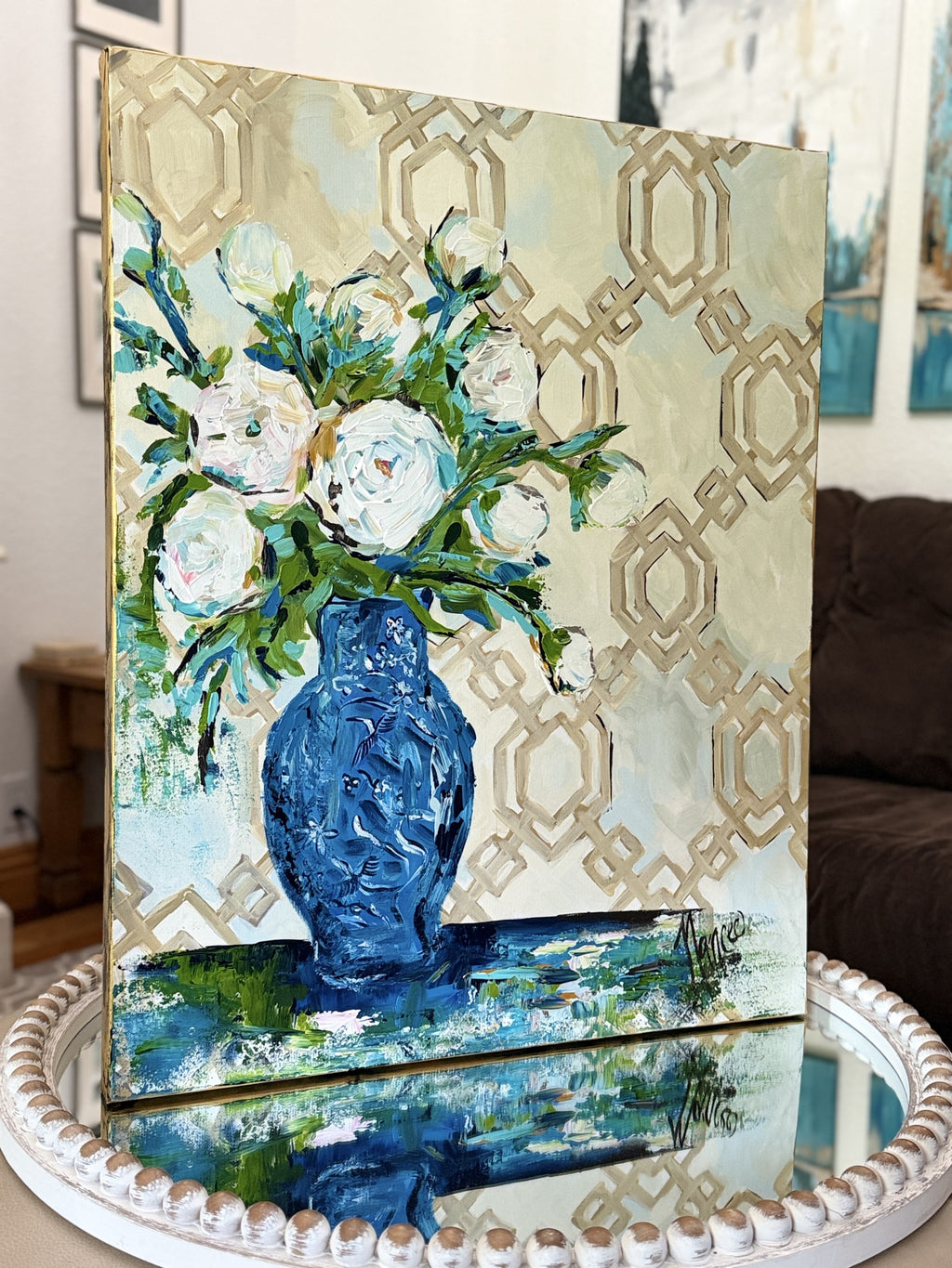 ORIGINAL "Patterns & Petals" Collection #7 of 12 pieces, Size: 24" x 30"