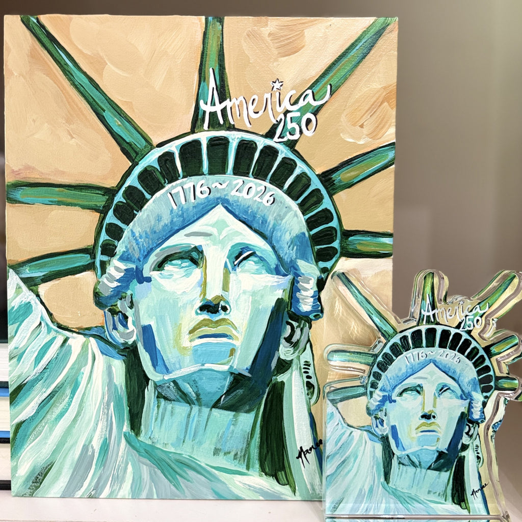 Acrylic Art: "America 250 Memento - Lady Liberty"