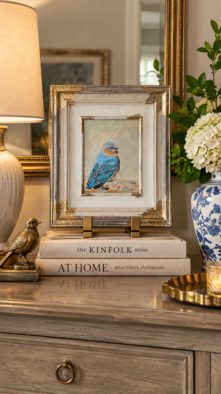 Fancee Frame: "Simply Blue-tiful"--16" x 18" finished size