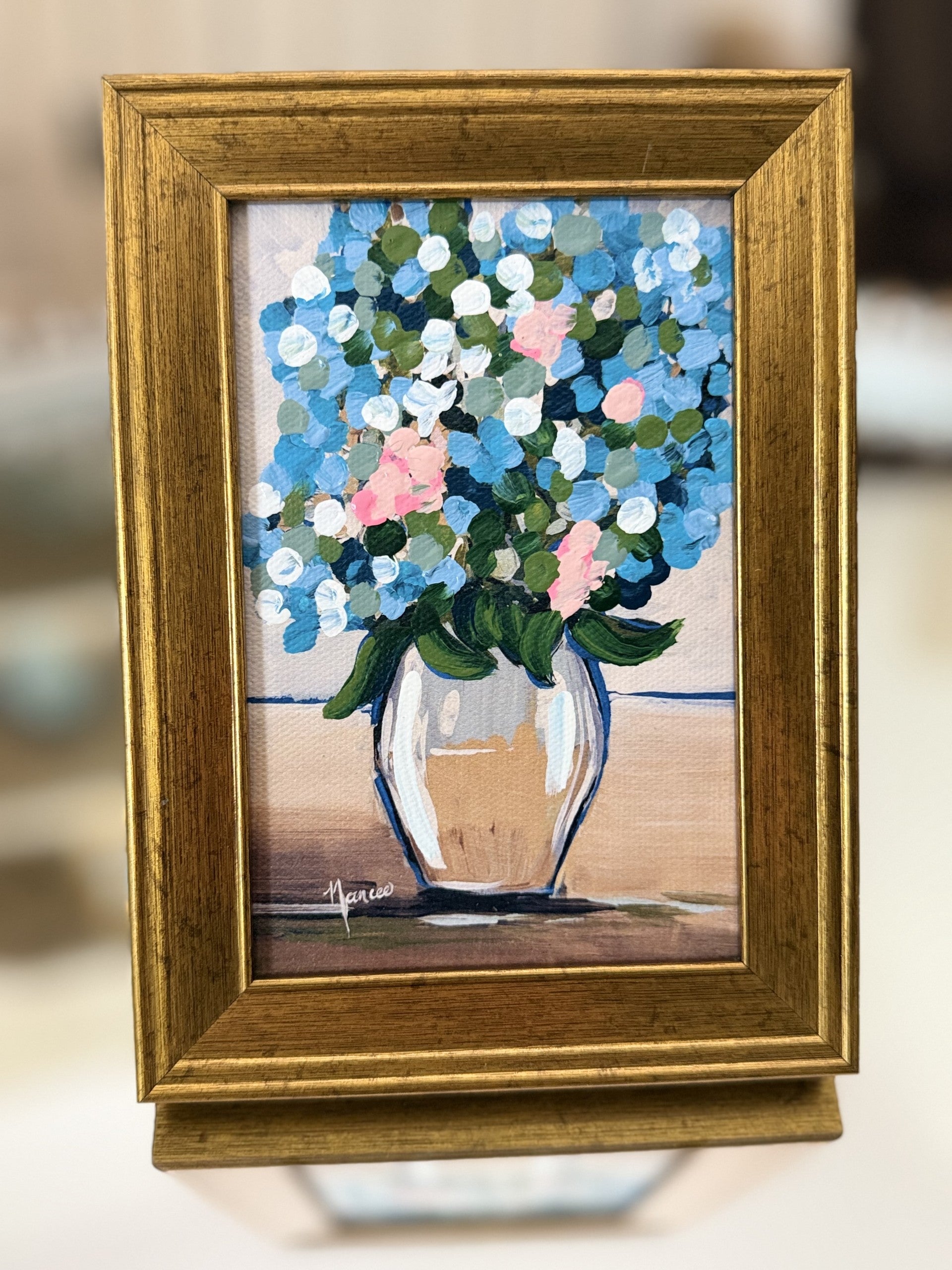 Mini-Me Framed Art: "Petals of HAPPY"