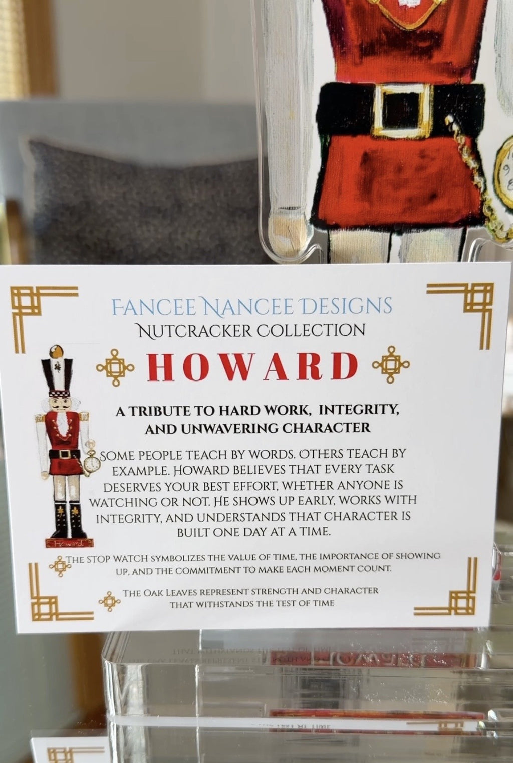 "Howard" Nutcracker: Acrylic Art