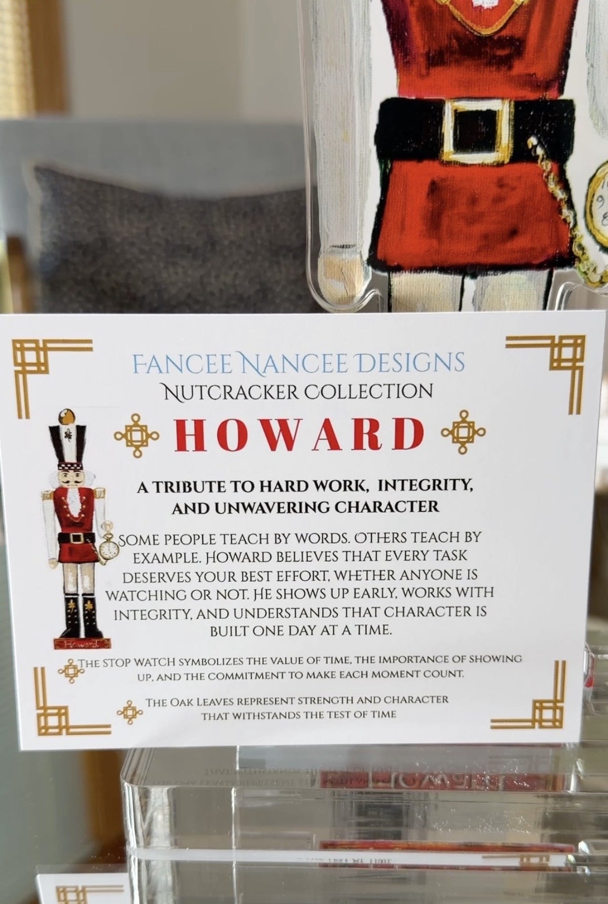 "Howard" Nutcracker: Acrylic Art