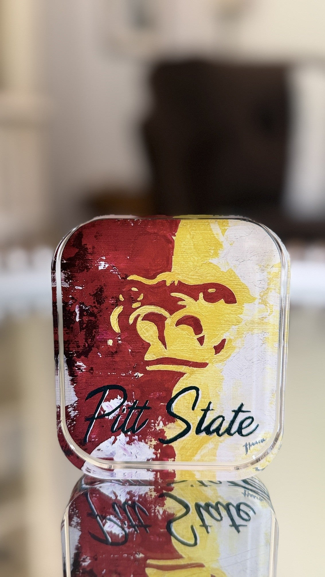Acrylic Art: Pitt State Gorilla