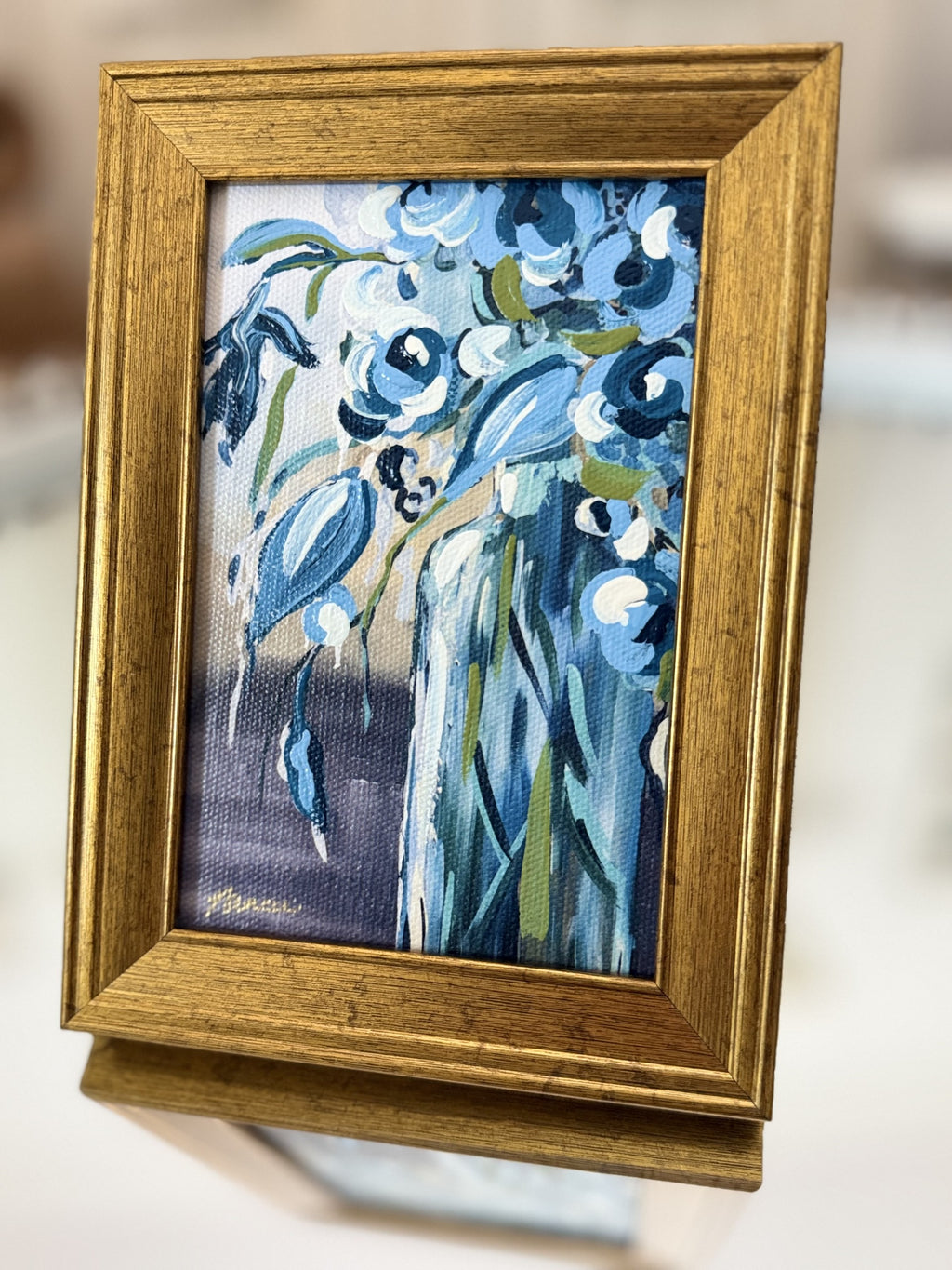Mini-Me Framed Art: "Beauty in Blues"