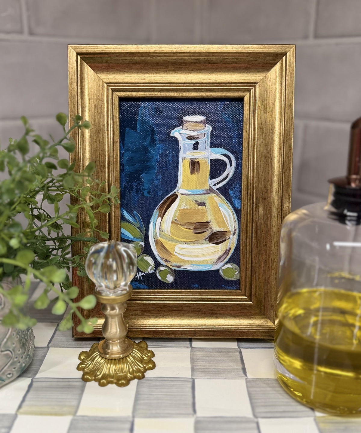 Mini-Me Framed Art: "Olive This Life"