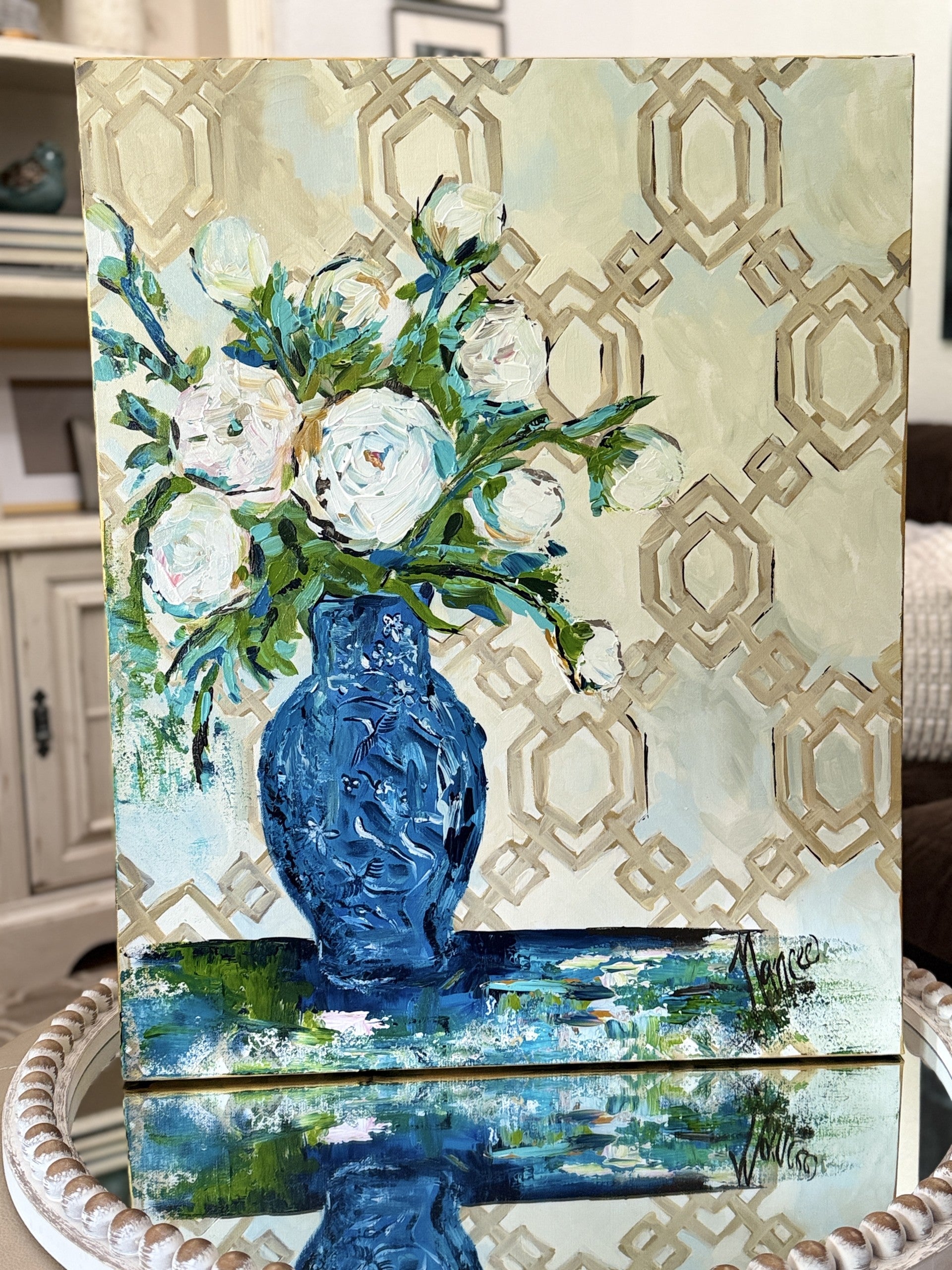 ORIGINAL "Patterns & Petals" Collection #7 of 12 pieces, Size: 24" x 30"