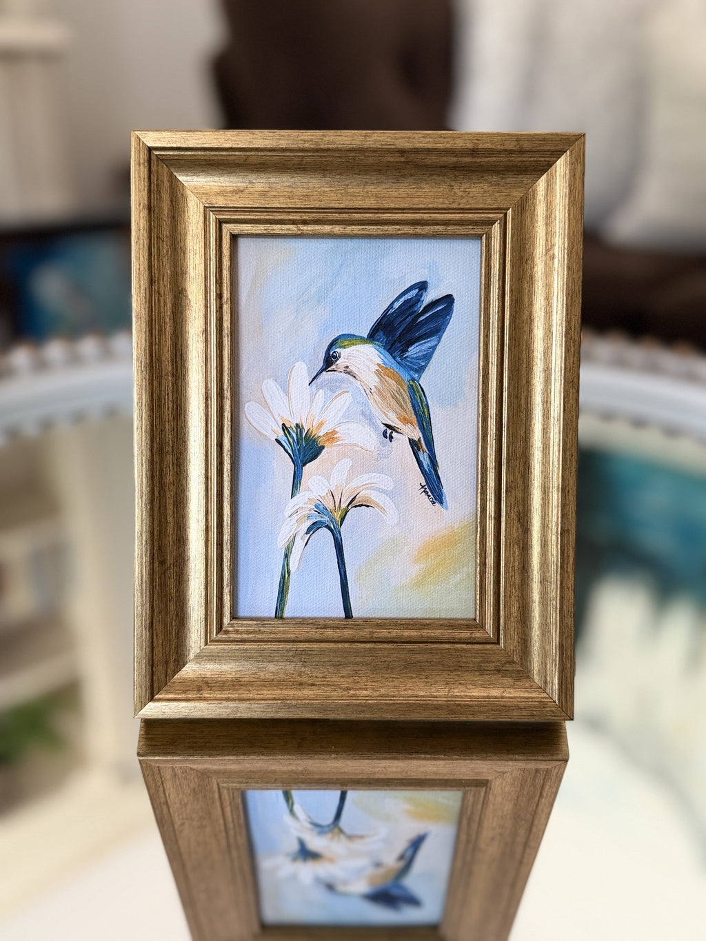 Mini-Me Framed Art: "Tiny Bird"
