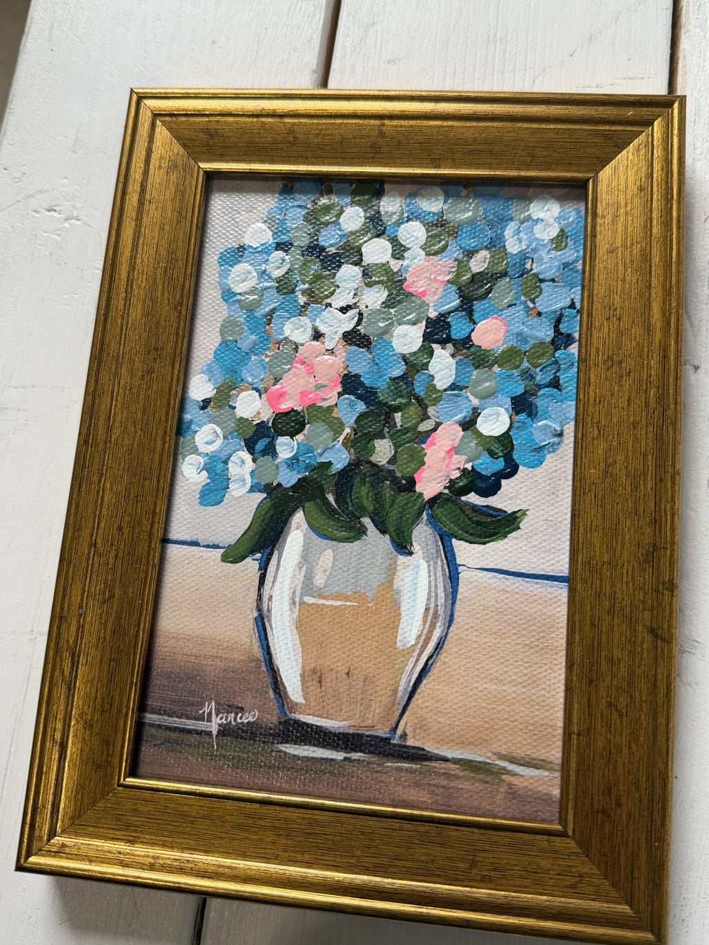 Mini-Me Framed Art: "Petals of HAPPY"
