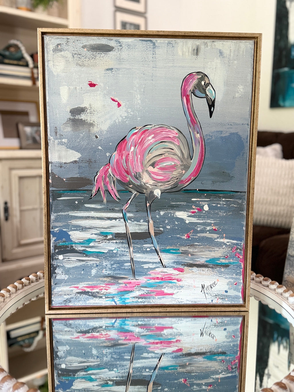 "Strike a Pose" Original Art with FRAME