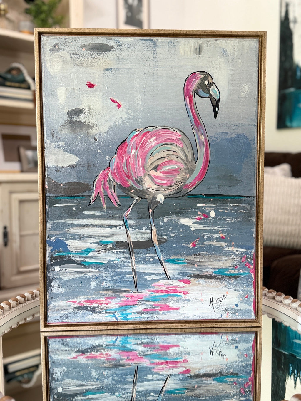"Strike a Pose" Original Art with FRAME