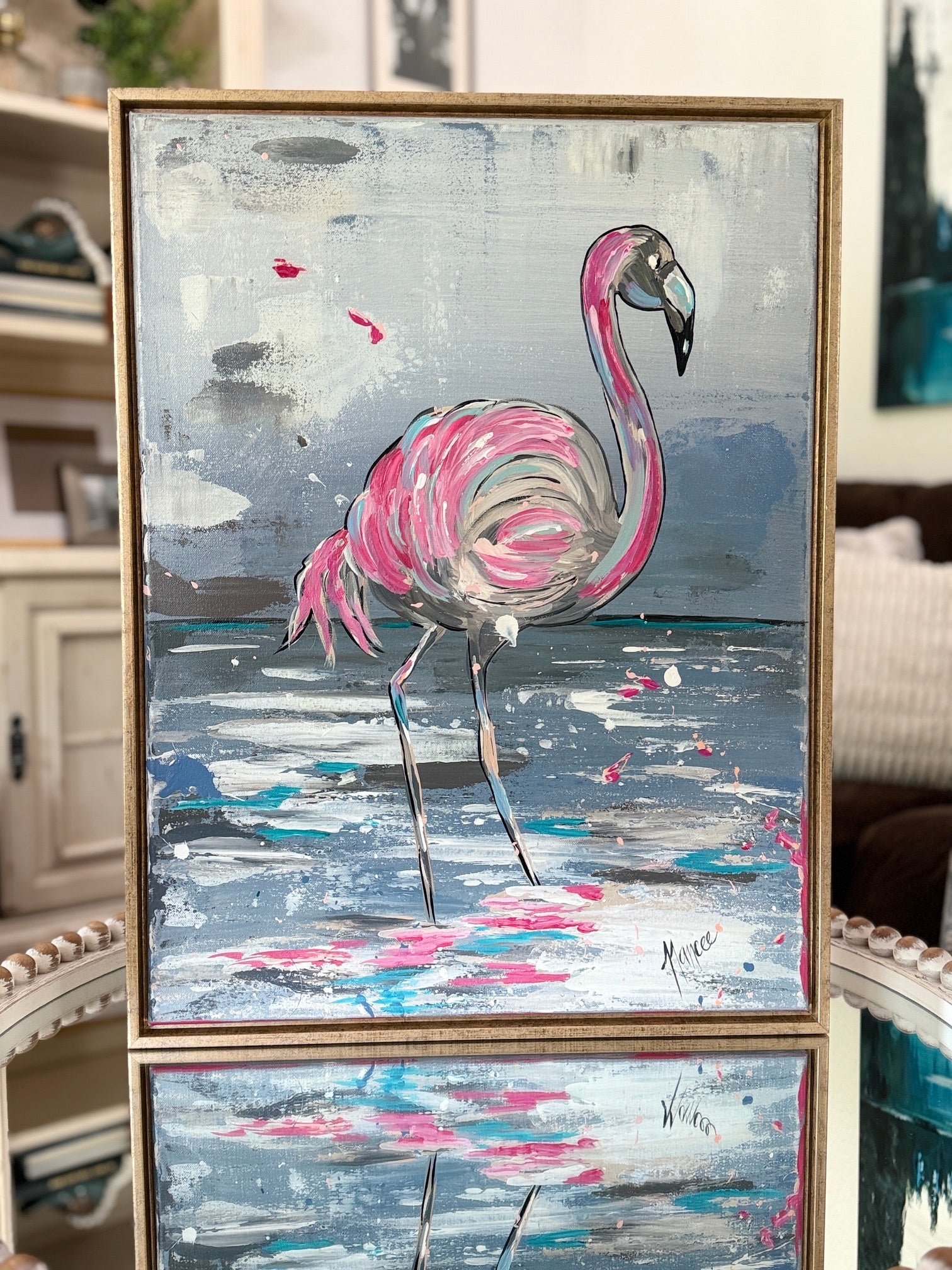 "Strike a Pose" Original Art with FRAME