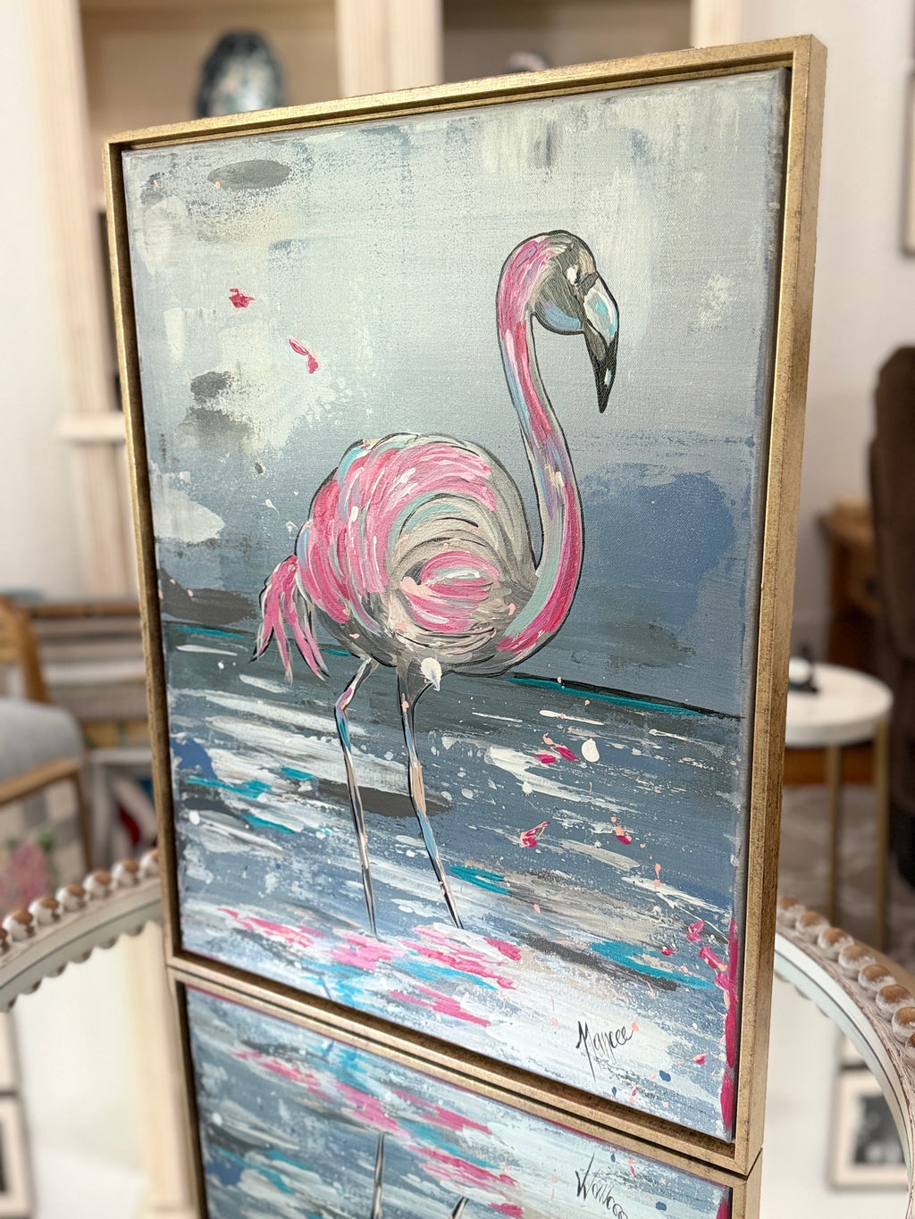 "Strike a Pose" Original Art with FRAME