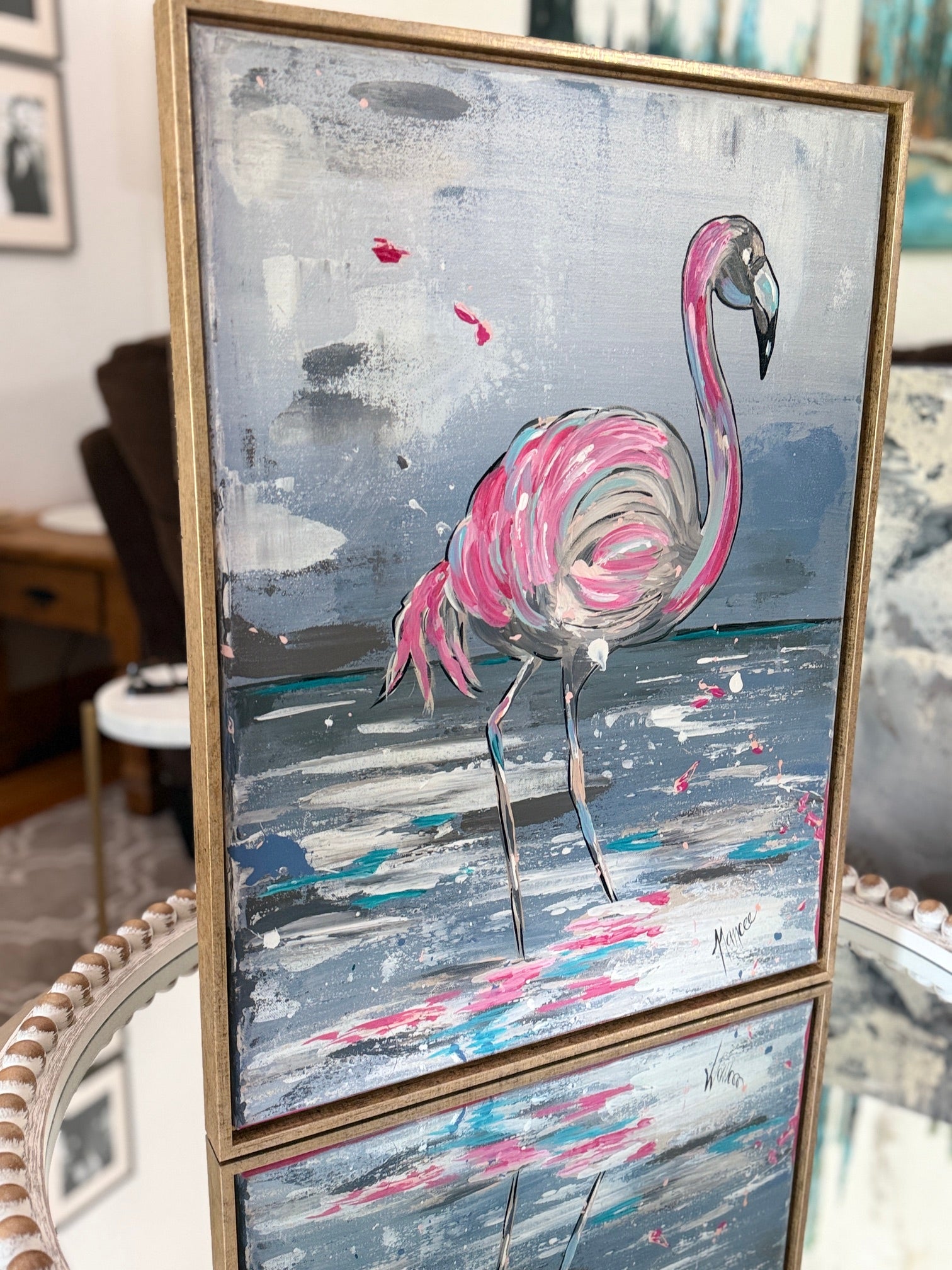 "Strike a Pose" Original Art with FRAME