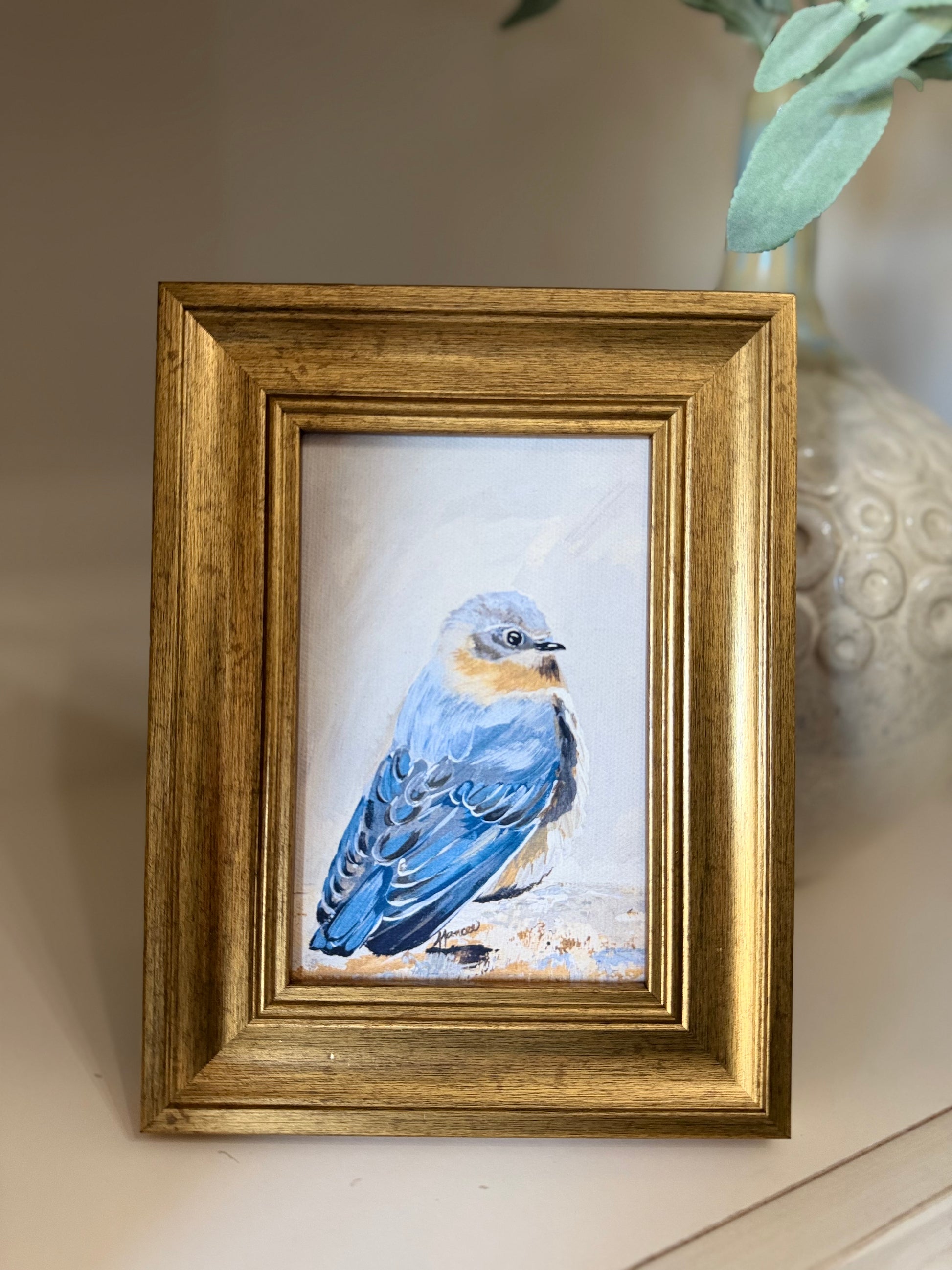 Mini-Me Framed Art: "Simply Blue-tiful"