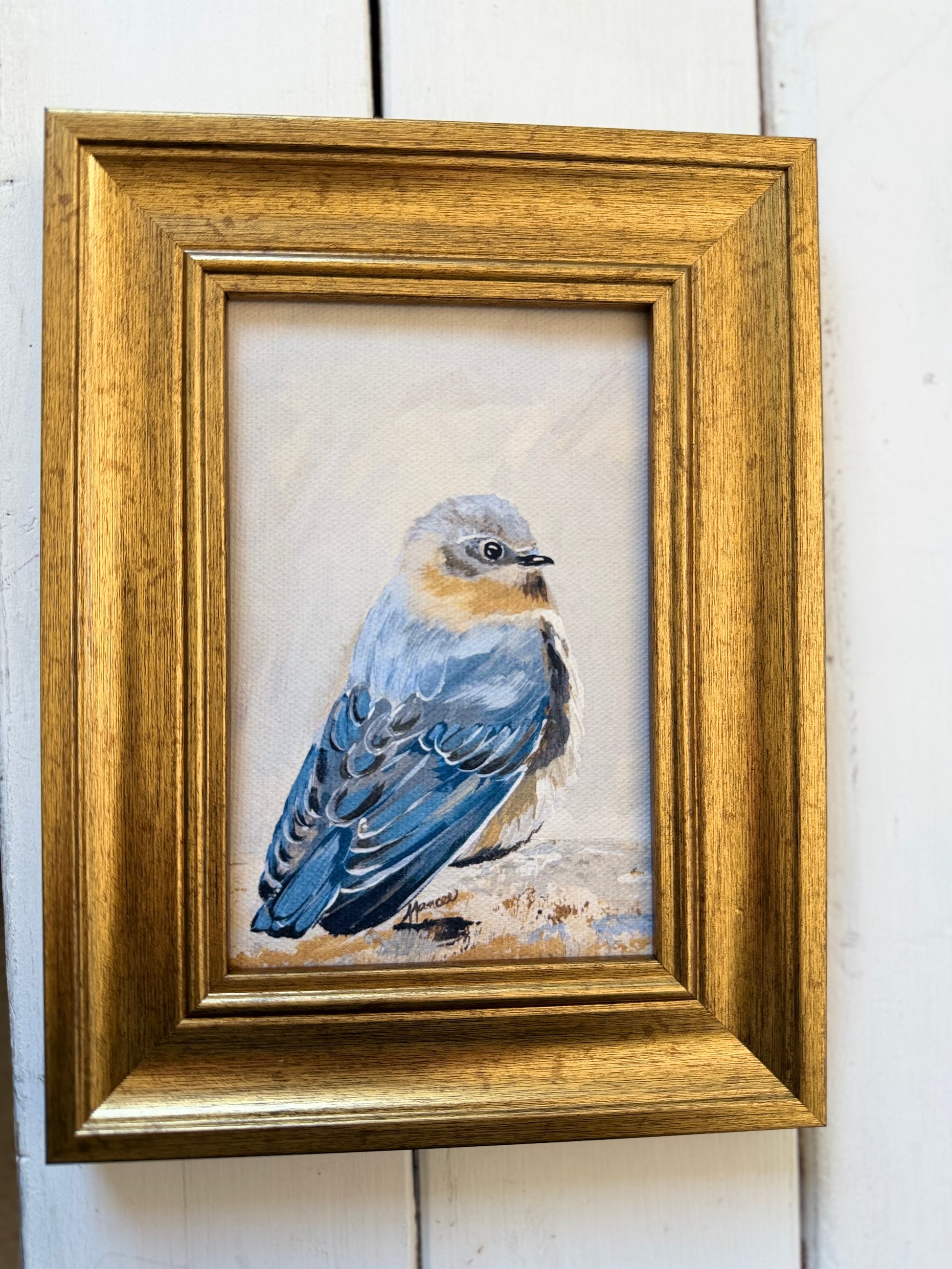 Mini-Me Framed Art: "Simply Blue-tiful"
