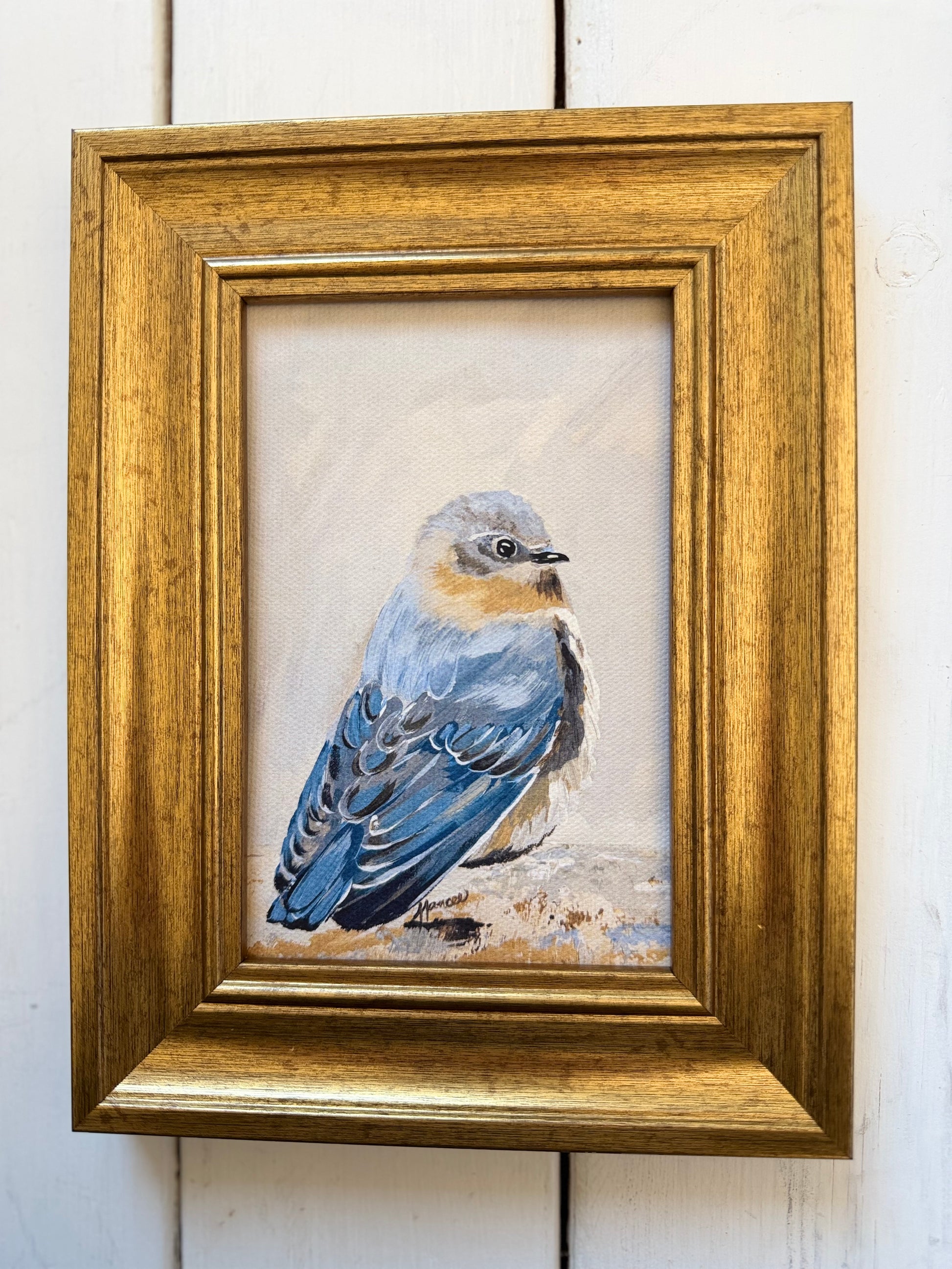 Mini-Me Framed Art: "Simply Blue-tiful"