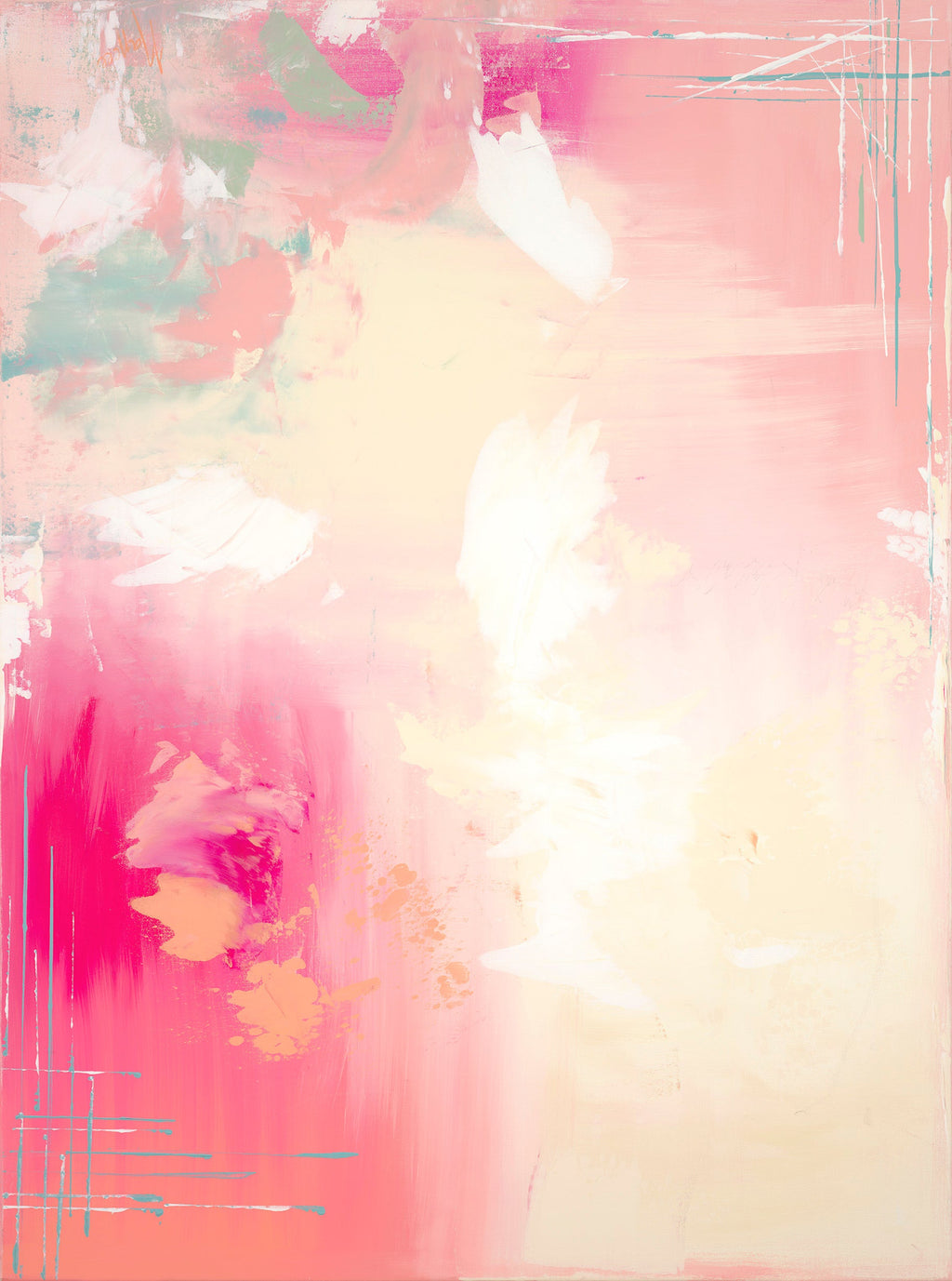 "Abstract: Pretty in Pinks" Gallery Quality Print Wall Art
